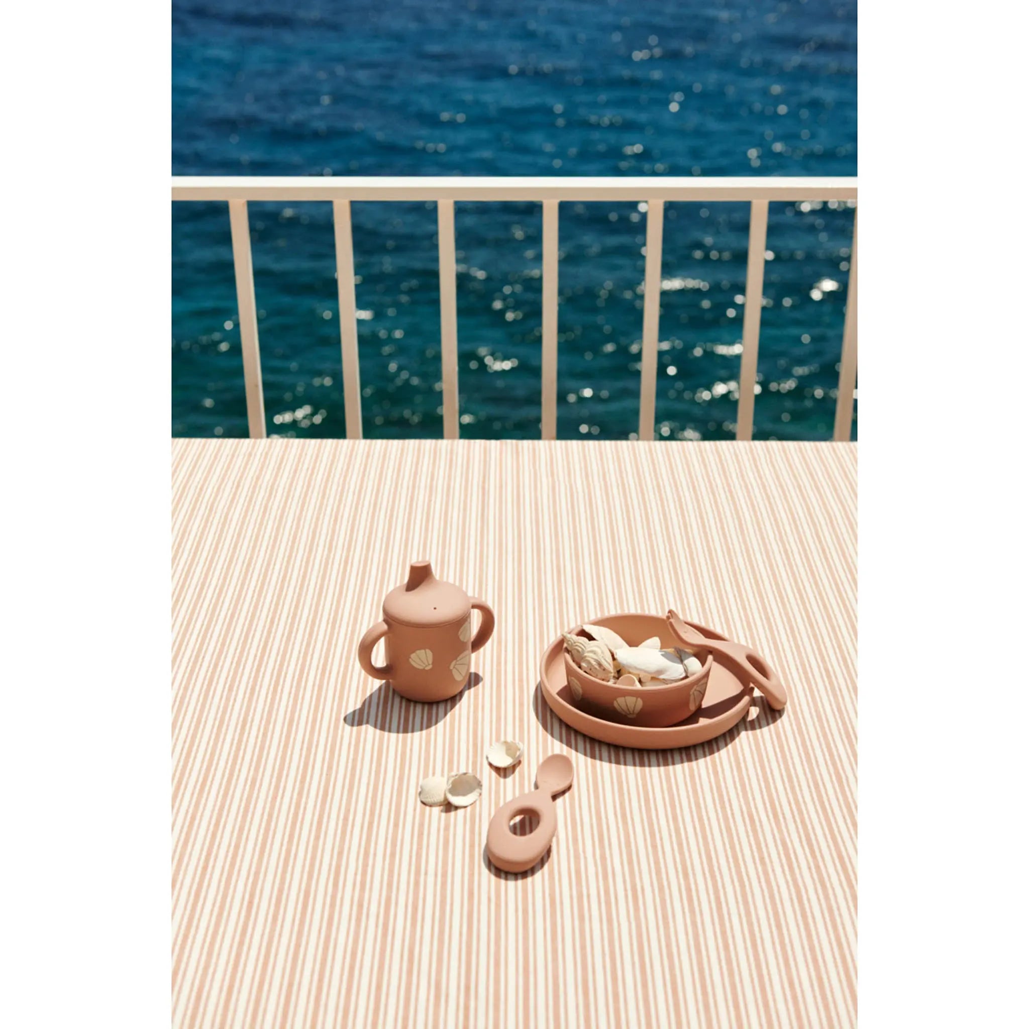 Liewood - Tischset "Ryle Printed Tableware Set" | shell / pale tuscany Liewood