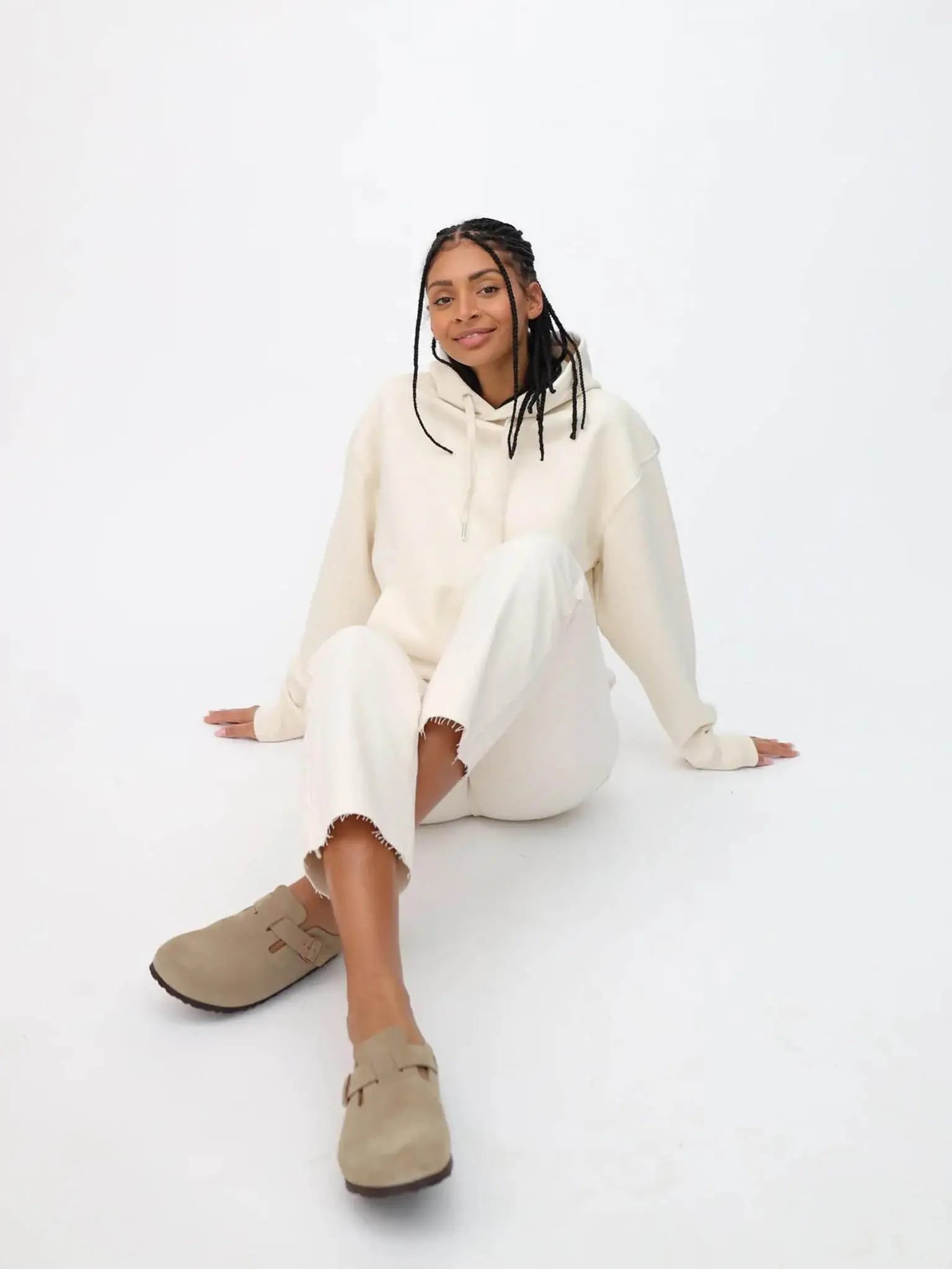 Famvibes - Damen Sweatshirt "MOTHERHOOD" | beige / schwarz Famvibes