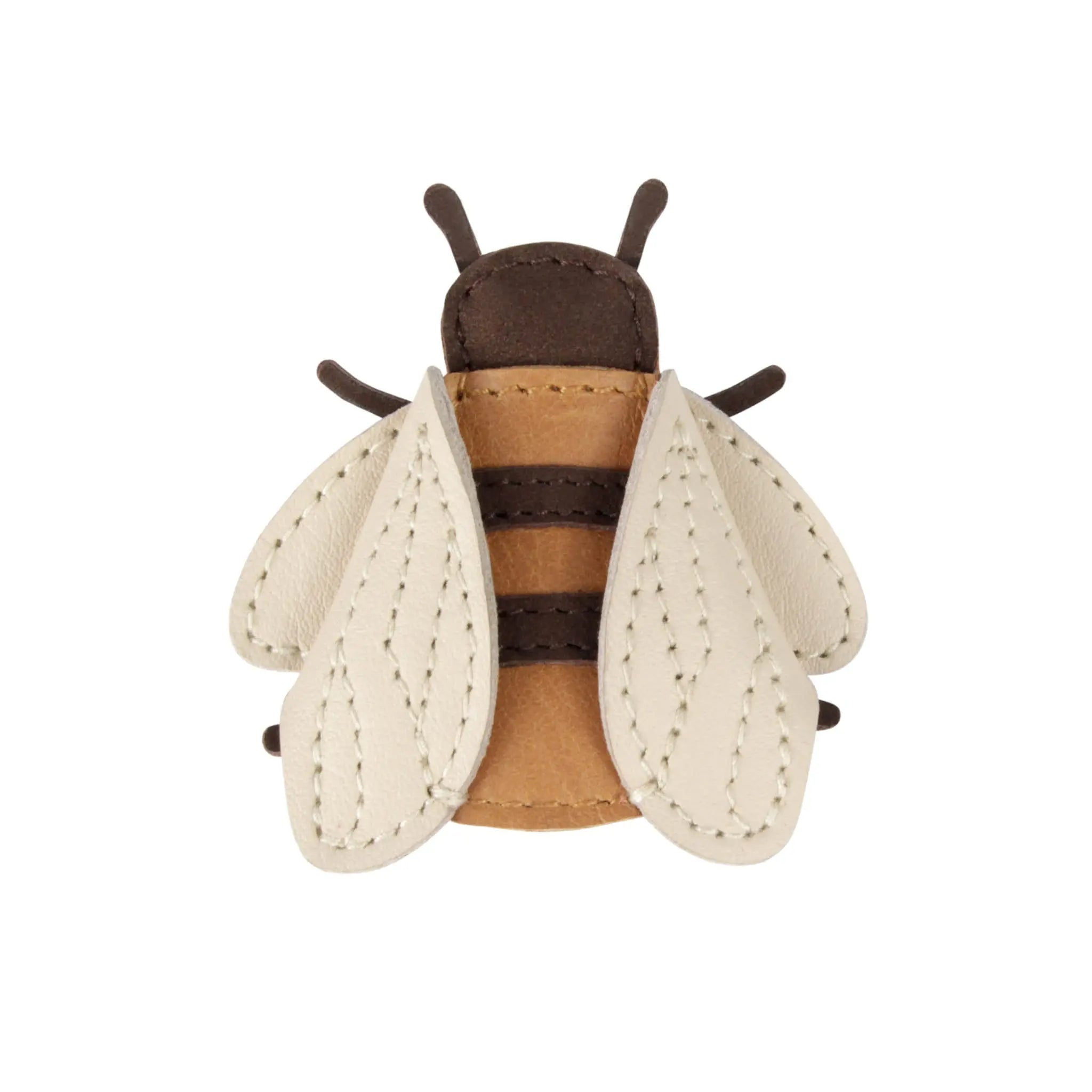 Donsje - Clip "Zaza Sky Hairclip Bee" | camel classic leather - Leja Concept Store