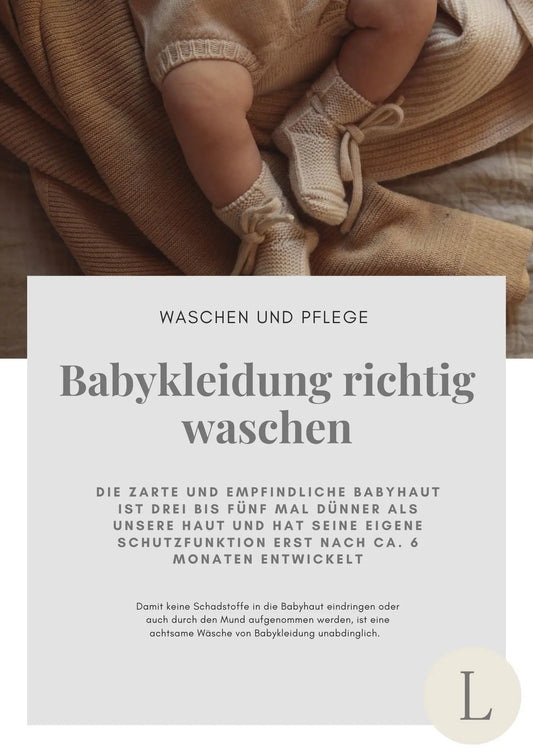 Babykleidung richtig waschen