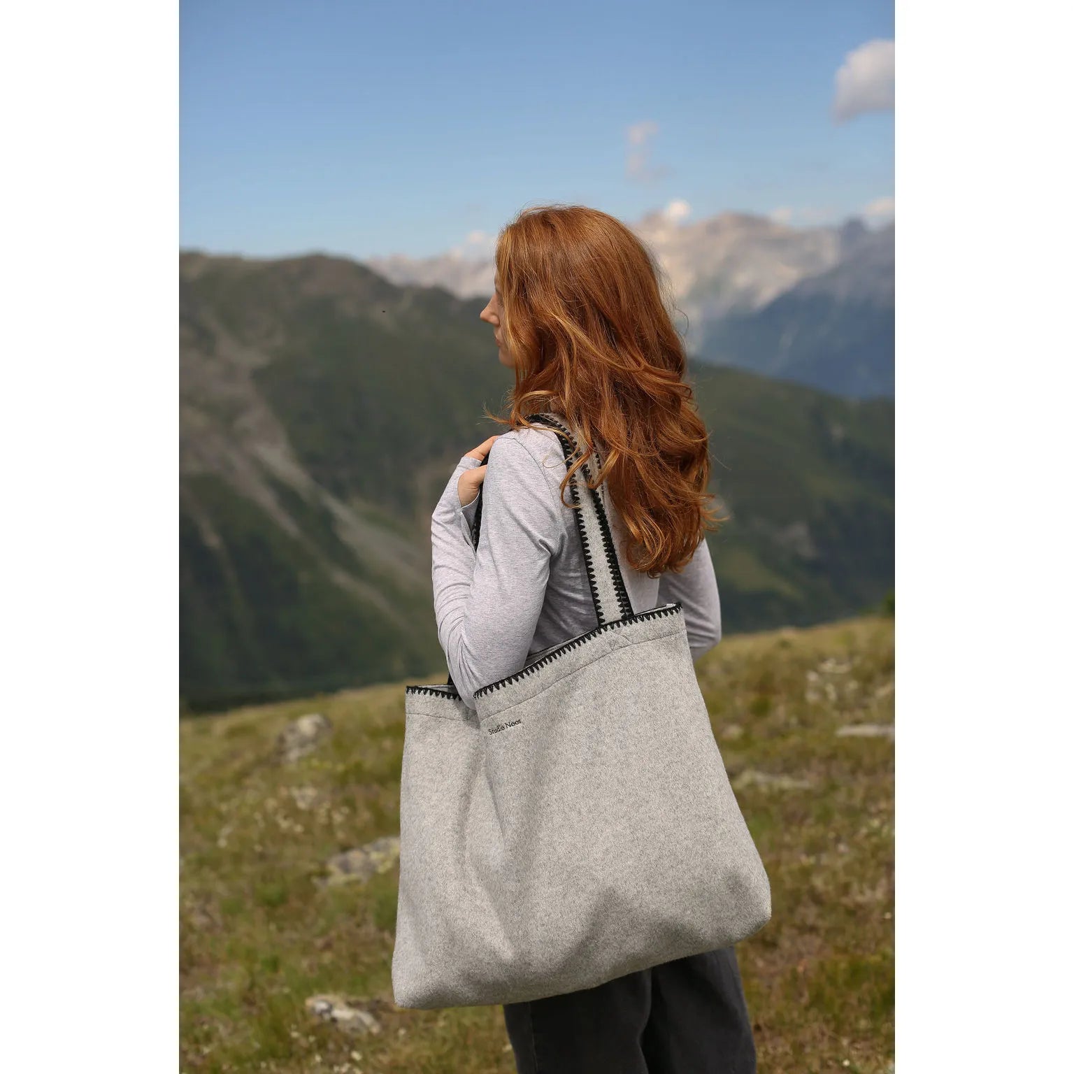 Studio Noos - Bag "Chunky Teddy Mombag" | ecru