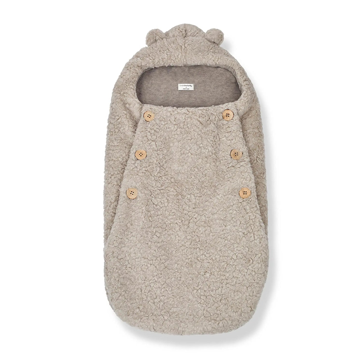 1 + in the Family - Babynest "Aran" | taupe 1+ in the family