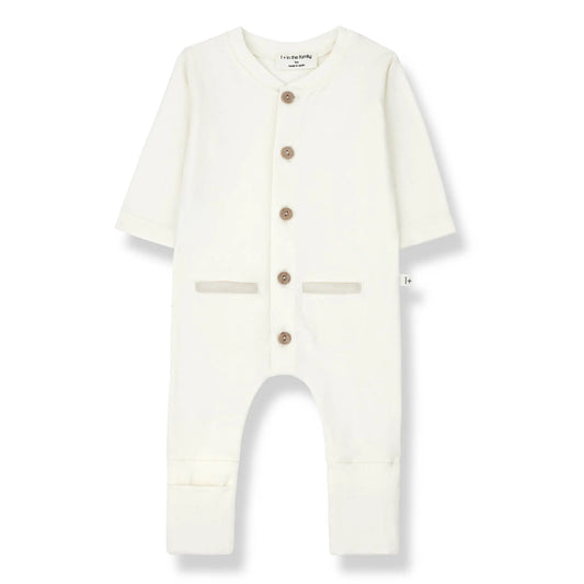 1 + in the Family - Jumpsuit "Gerome" | ecru 1+ in the family