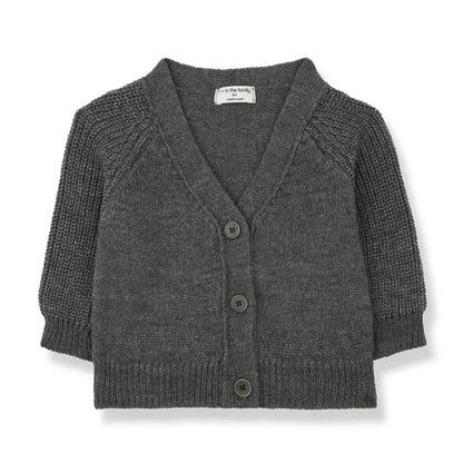 1 + in the Family - Strickjacke "MARC" | grey 1+ in the family