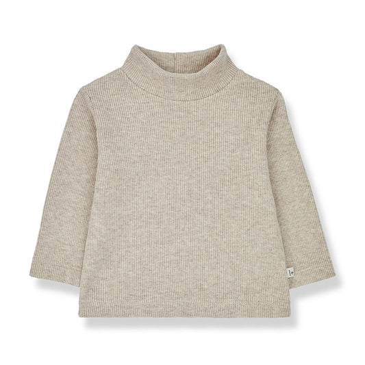 1 + in the Family - Tourtle Neck Langarmshirt"Nils" | oatmeal 1+ in the family