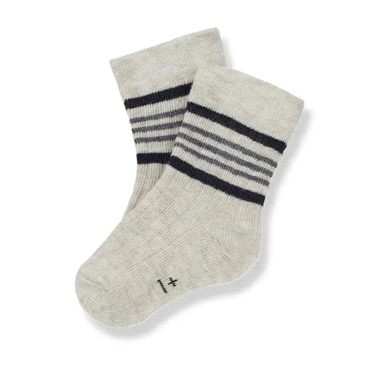 1 + in the Family - gerippte Socken "GUIU" | oatmeal 1+ in the family