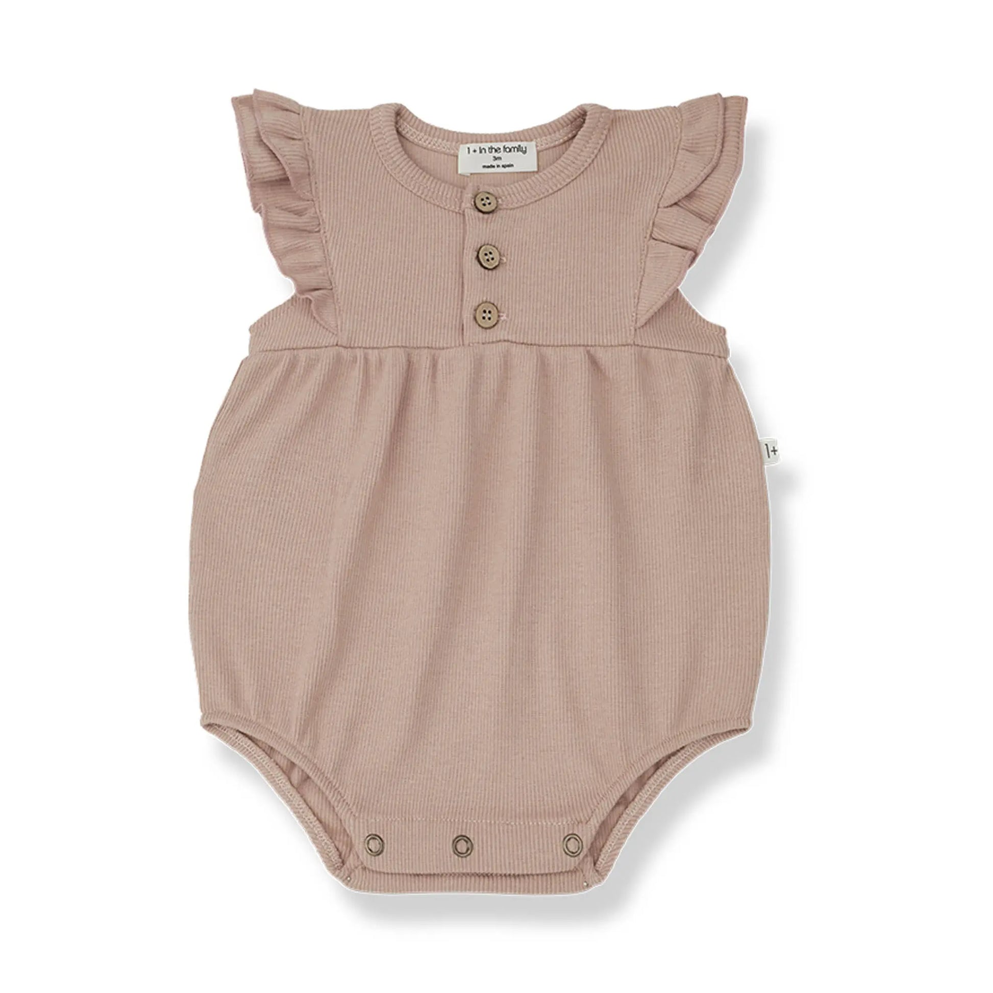 1 + in the Family - girly romper "MELANIA" | rose 1+ in the family