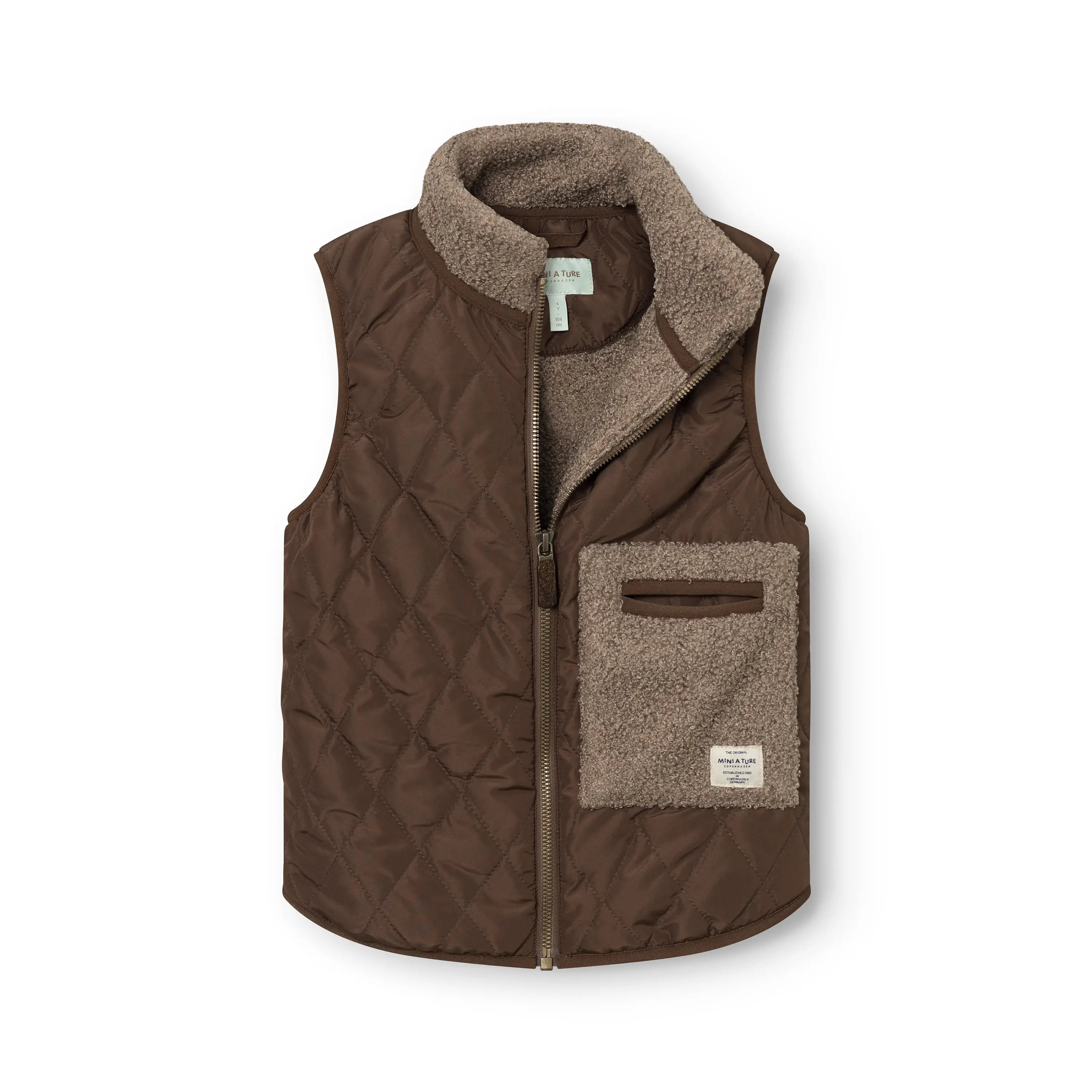 Mini A Ture - Thermo vest. "MATELIS thermo vest. GRS" | Chestnut brown