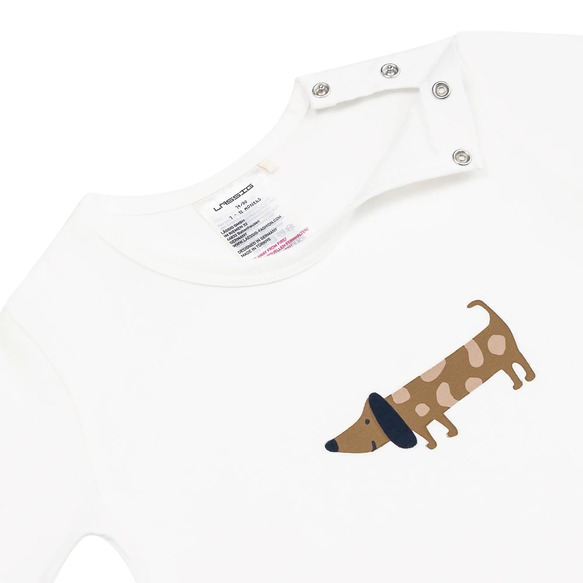 Lässig - Kinder Pyjama Lang | Hund / Milky Blau