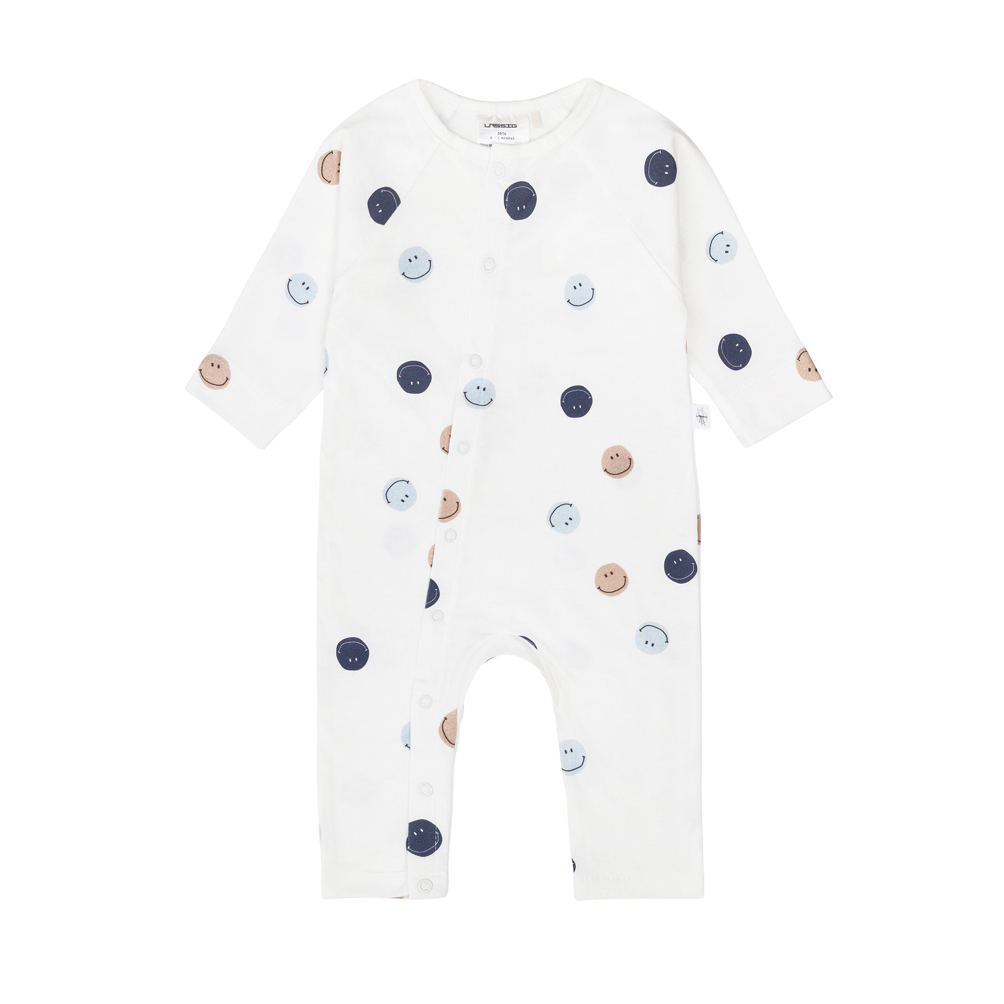 Lässig - Schlafoverall "Romper GOTS Heart" | Smile / Milky