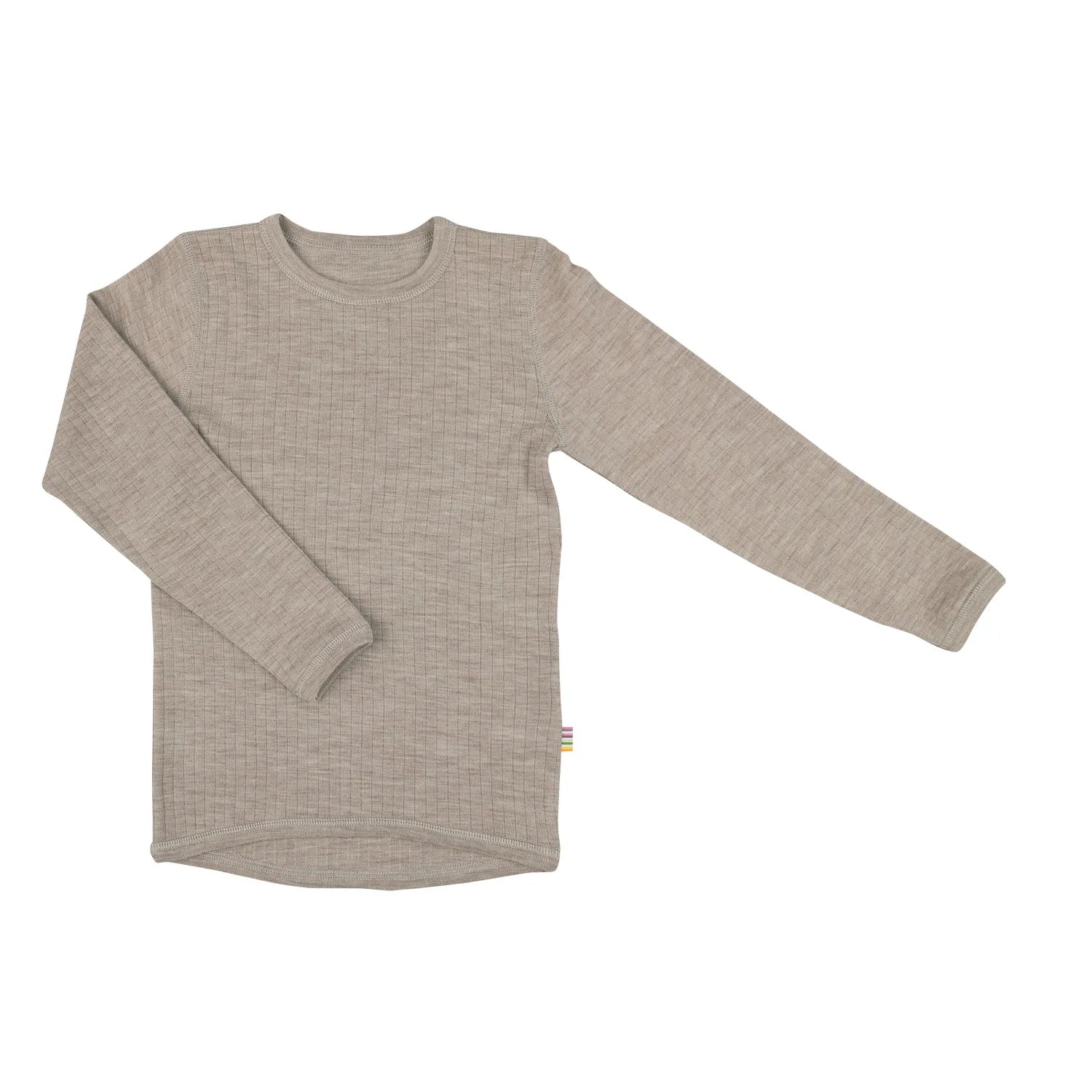 Joha - Lanarmshirt aus Merinowolle "Shirt longsleeve. basic" | sesam melange