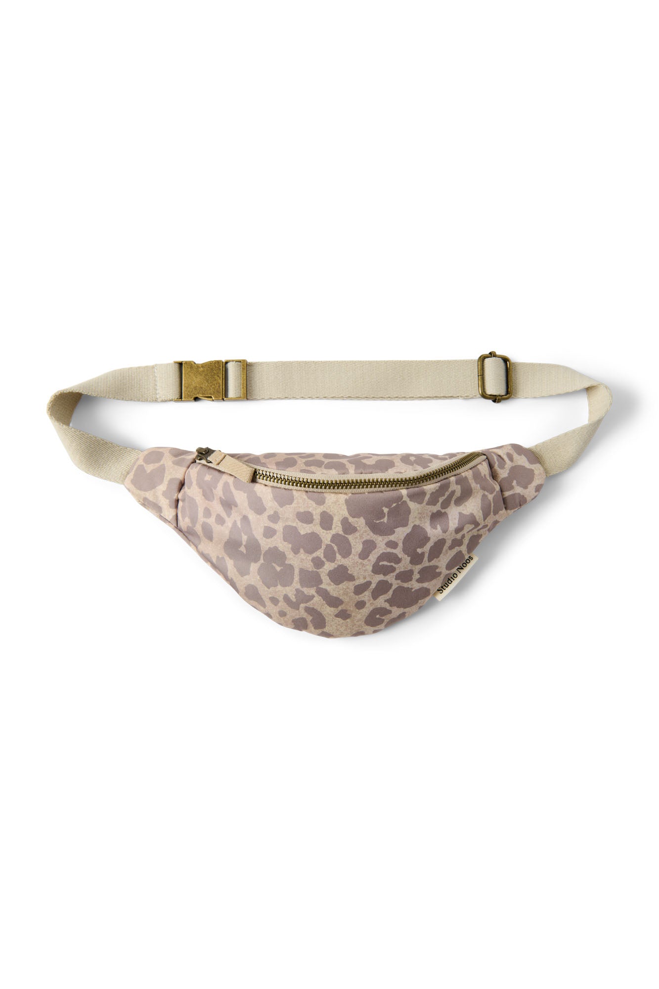 Studio Noos - Bauchtasche "Puffy Mini Fanny Pack" | beige leopard