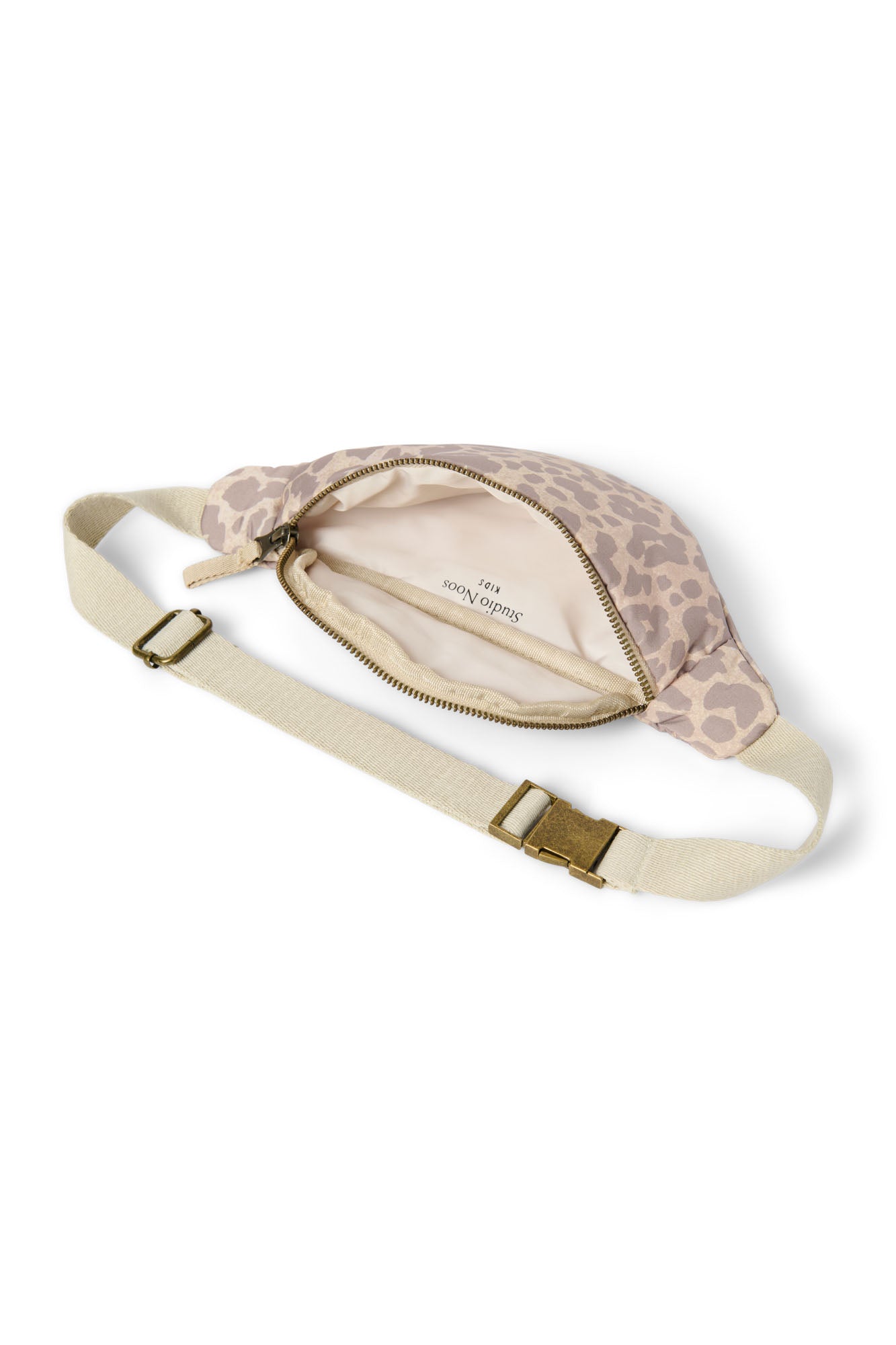 Studio Noos - Bauchtasche "Puffy Mini Fanny Pack" | beige leopard