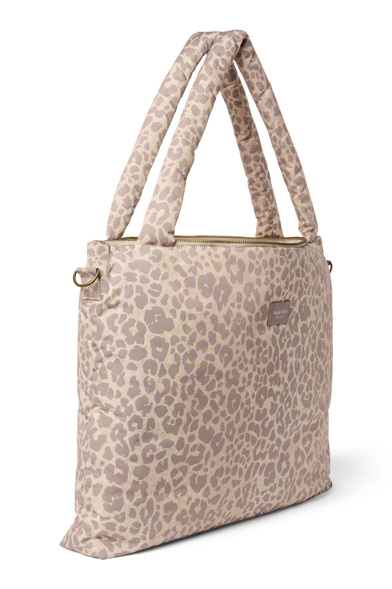 Studio Noos - Wickeltasche "Puffy Diaper Bag" | beige leopard