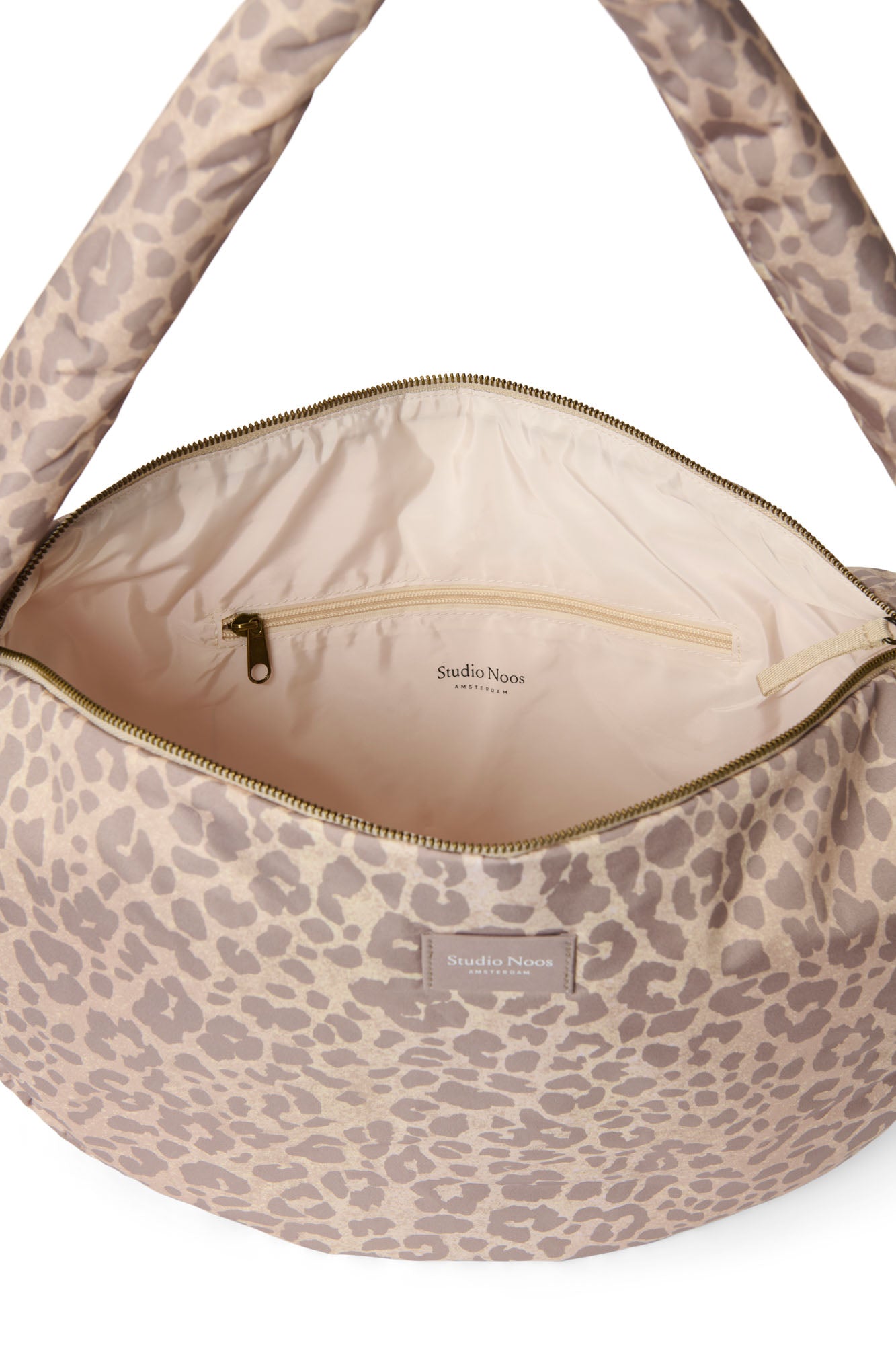 Studio Noos - Umhängetasche "Puffy Cross Body Bag" | beige leopard