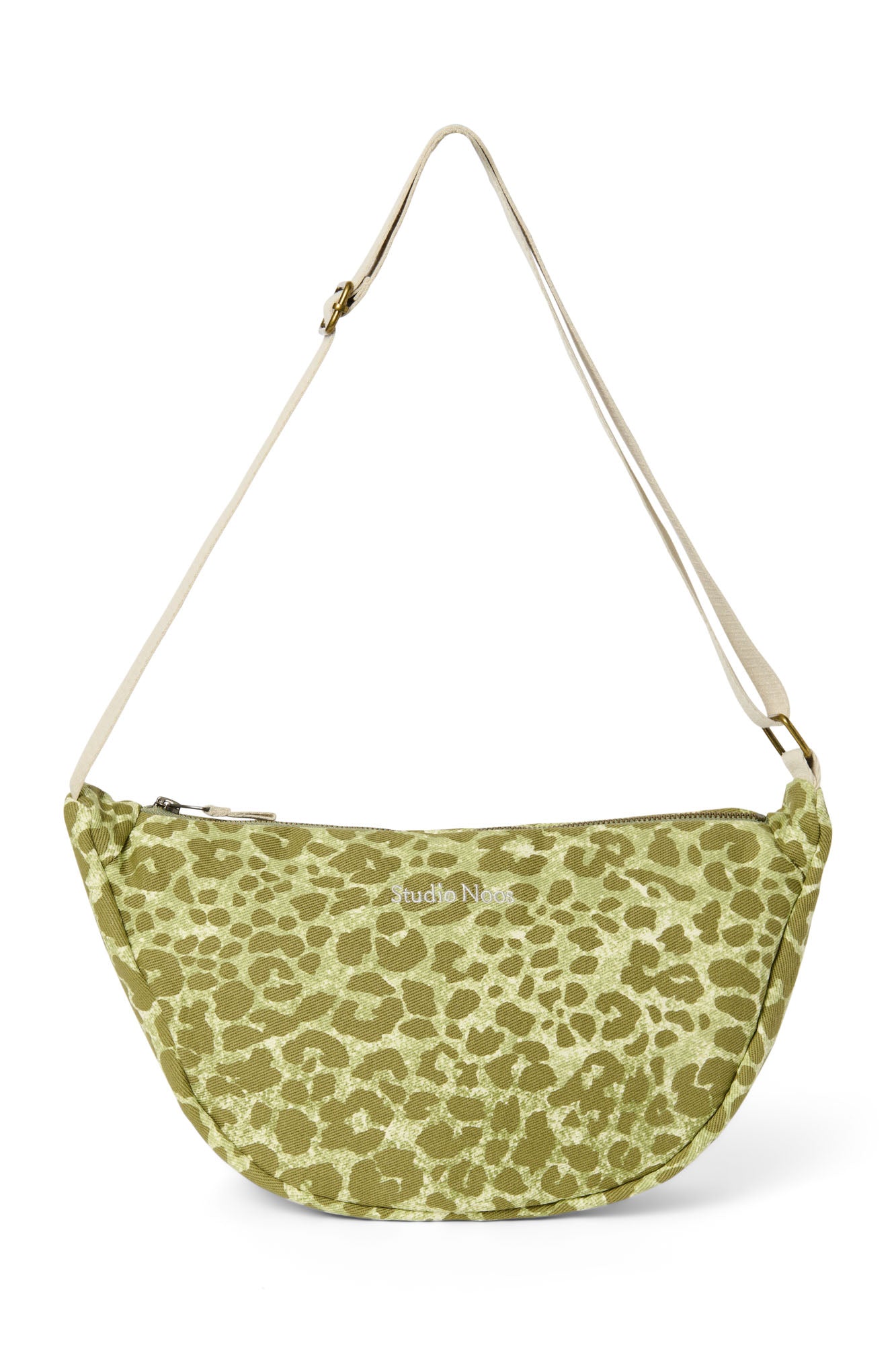 Studio Noos - Bauchtasche "Cotton Twill  Adult Fanny Pack" | green leopard
