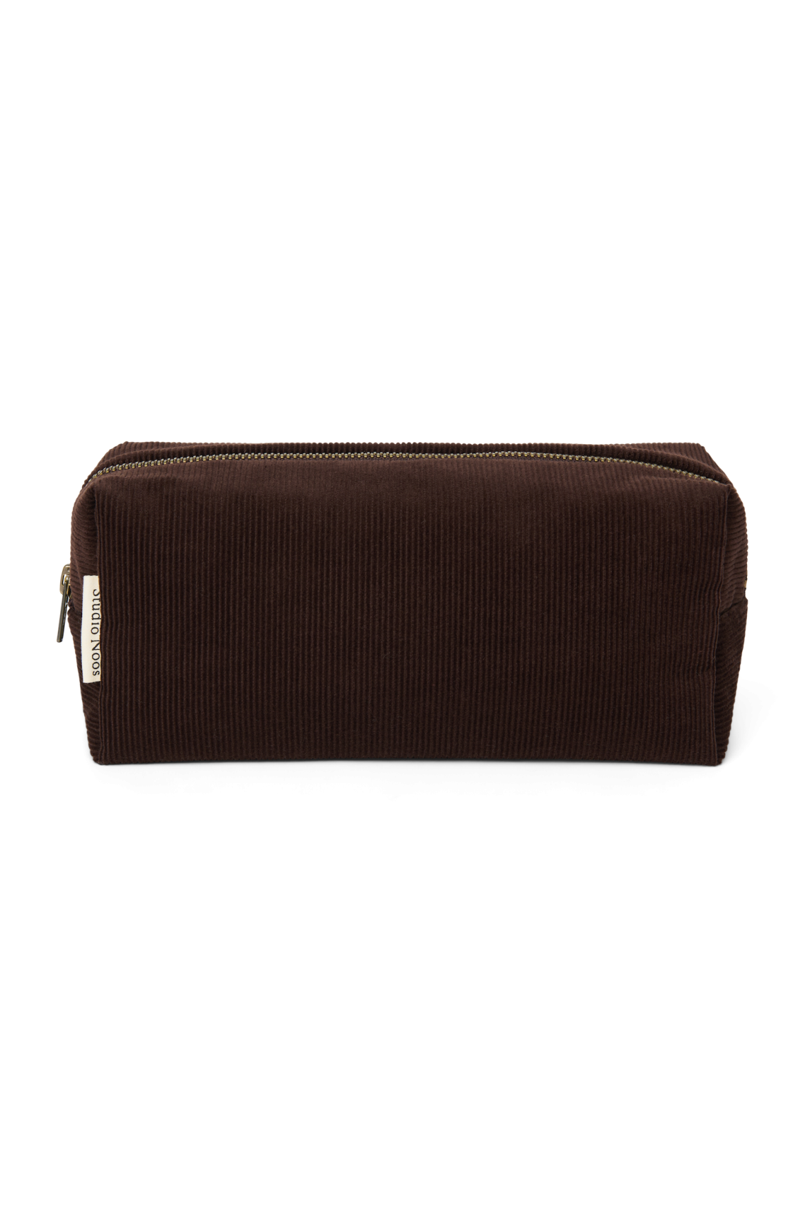 Studio Noos - Kosmetiktasche "Rib Puffy Pouch" | dark brown