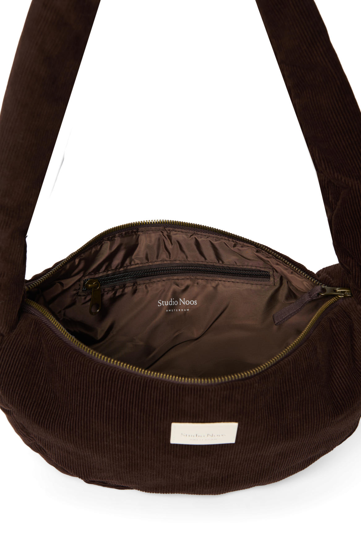 Studio Noos - Tasche "Rib Puffy Mini Cross Body Bag" | dark brown
