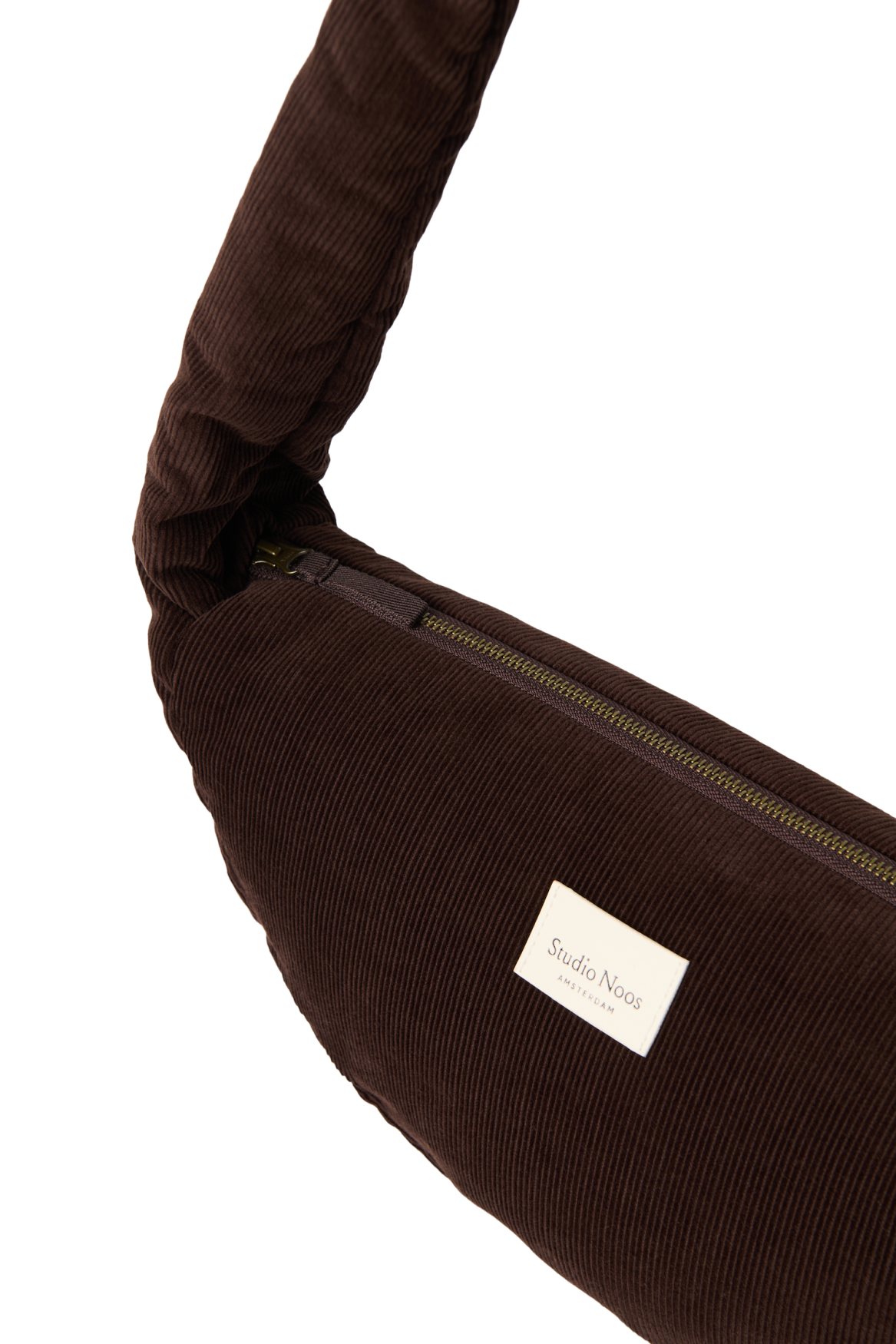 Studio Noos - Tasche "Rib Puffy Mini Cross Body Bag" | dark brown