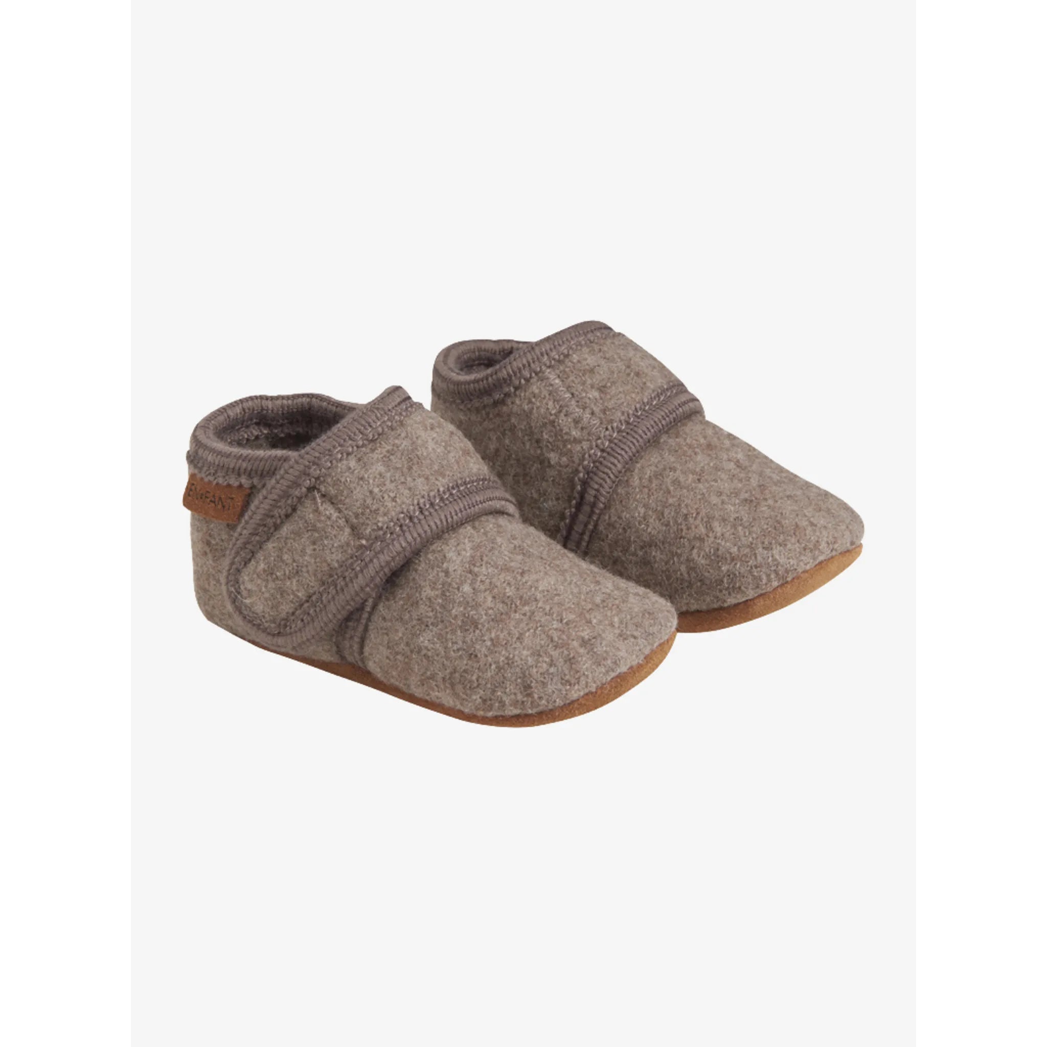 ENFANT - Baby Hausschuhe "Baby Wool slippers" | walnut