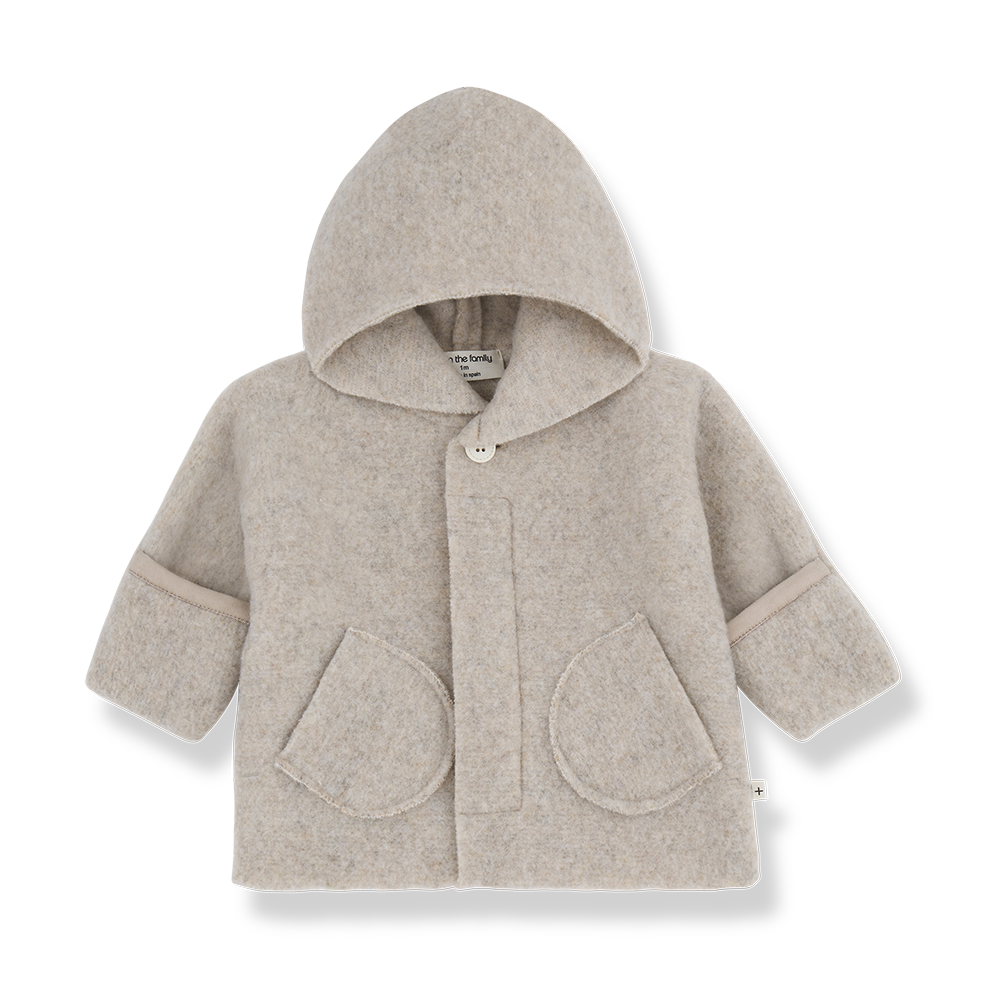 1 + in the Family - Kapuzenjacke "Jannick" | beige