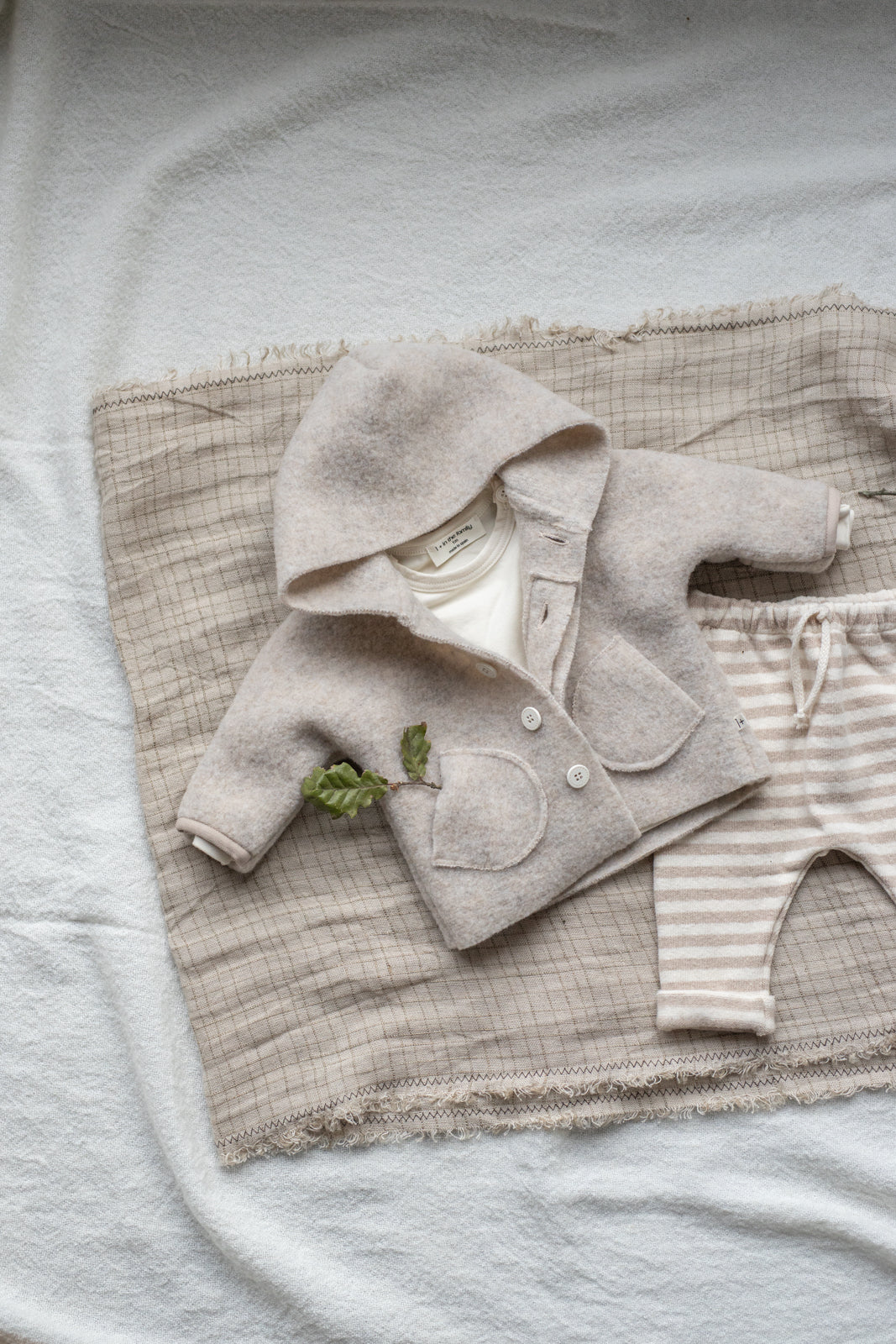 1 + in the Family - Kapuzenjacke "Jannick" | beige