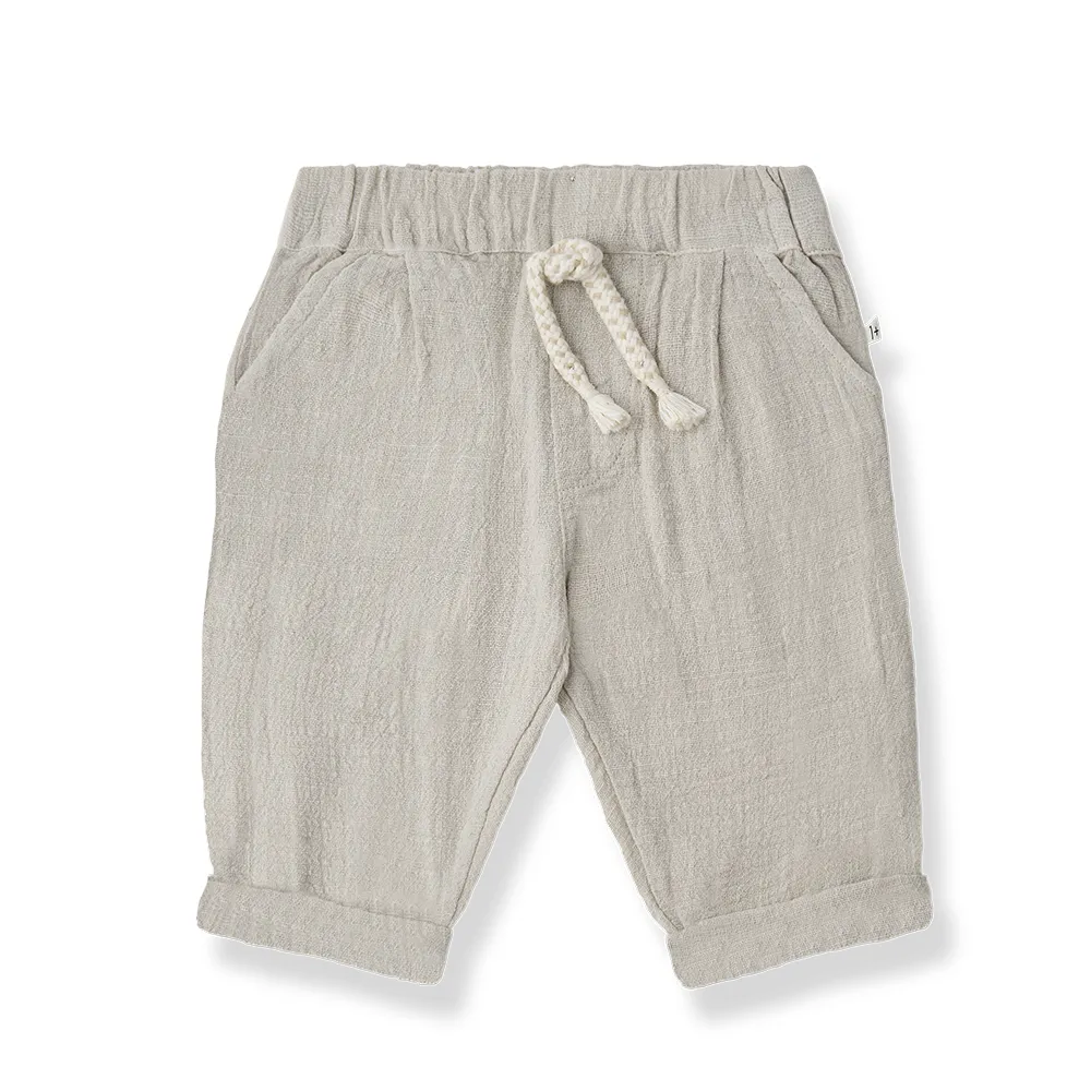 1 + in the Family - Hose "RUPIA Plain Rustic Muslin" | beige
