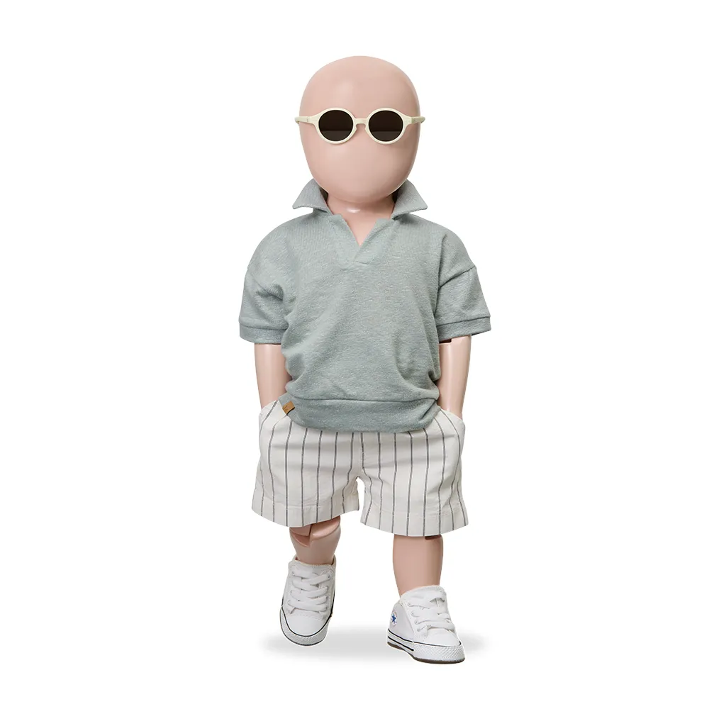 1 + in the Family - Polohemd mit kurzen Ärmeln "VAJOL Plain Linen Jersey" | iceberg