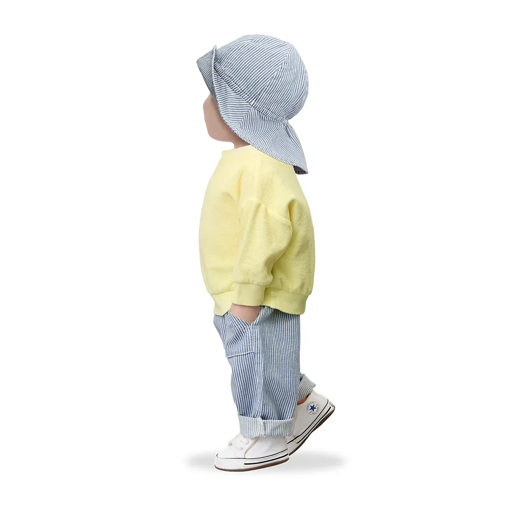 1 + in the Family - Pullover "MERCADAL Plain Terry Jersey" | lemon