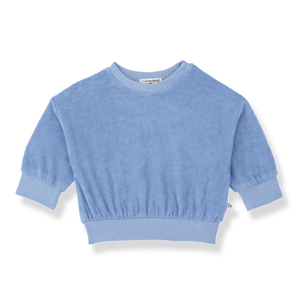 1 + in the Family - Pullover "Plain Terry Jersey" | ultramarine