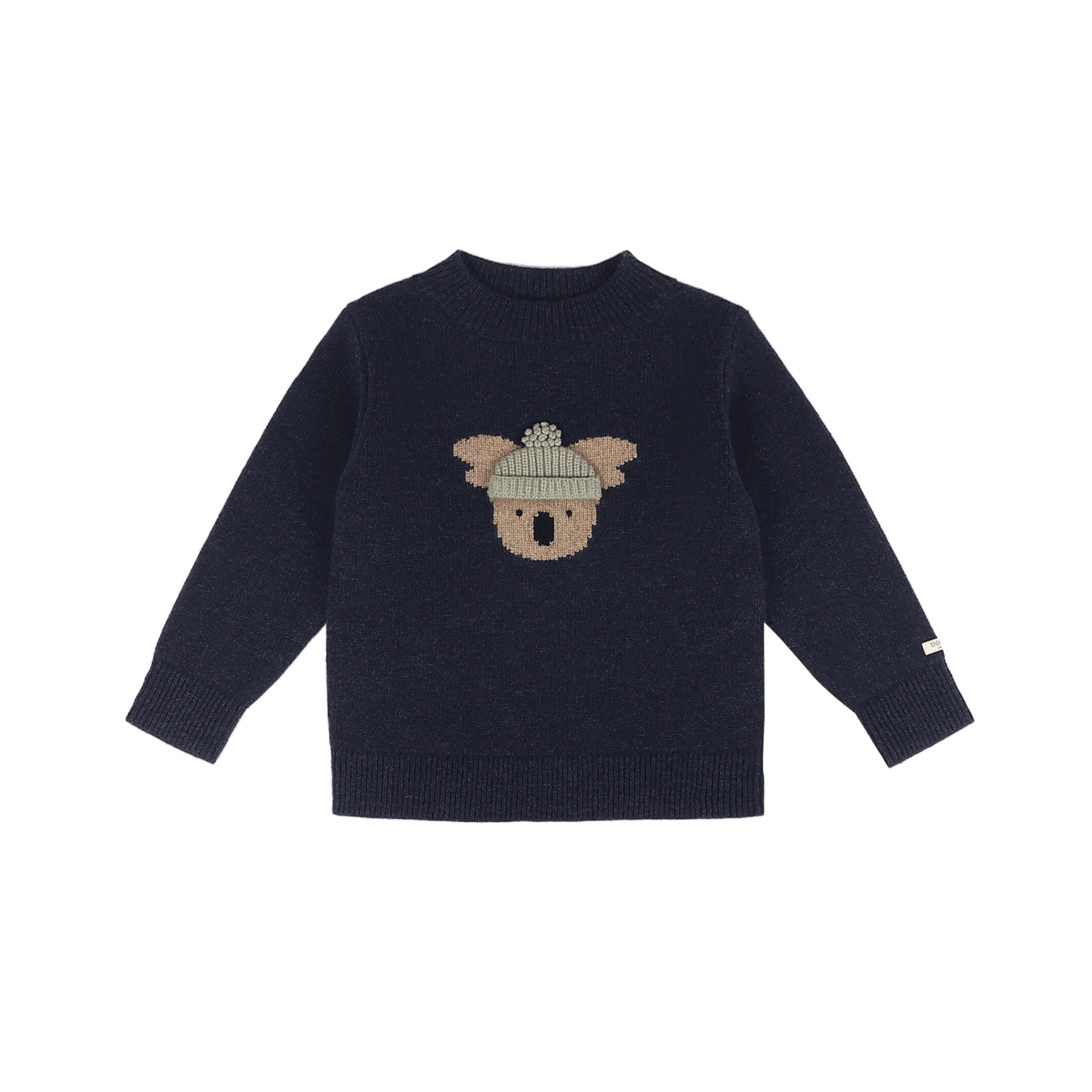 Donsje -  "Denn Merino Wool Sweater  Koala" | Blue Marine Melange