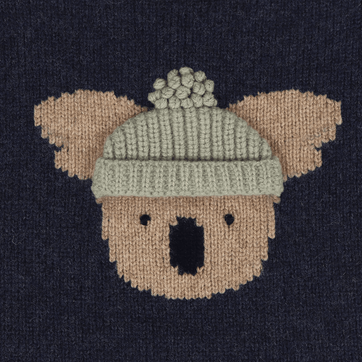 Donsje -  "Denn Merino Wool Sweater  Koala" | Blue Marine Melange