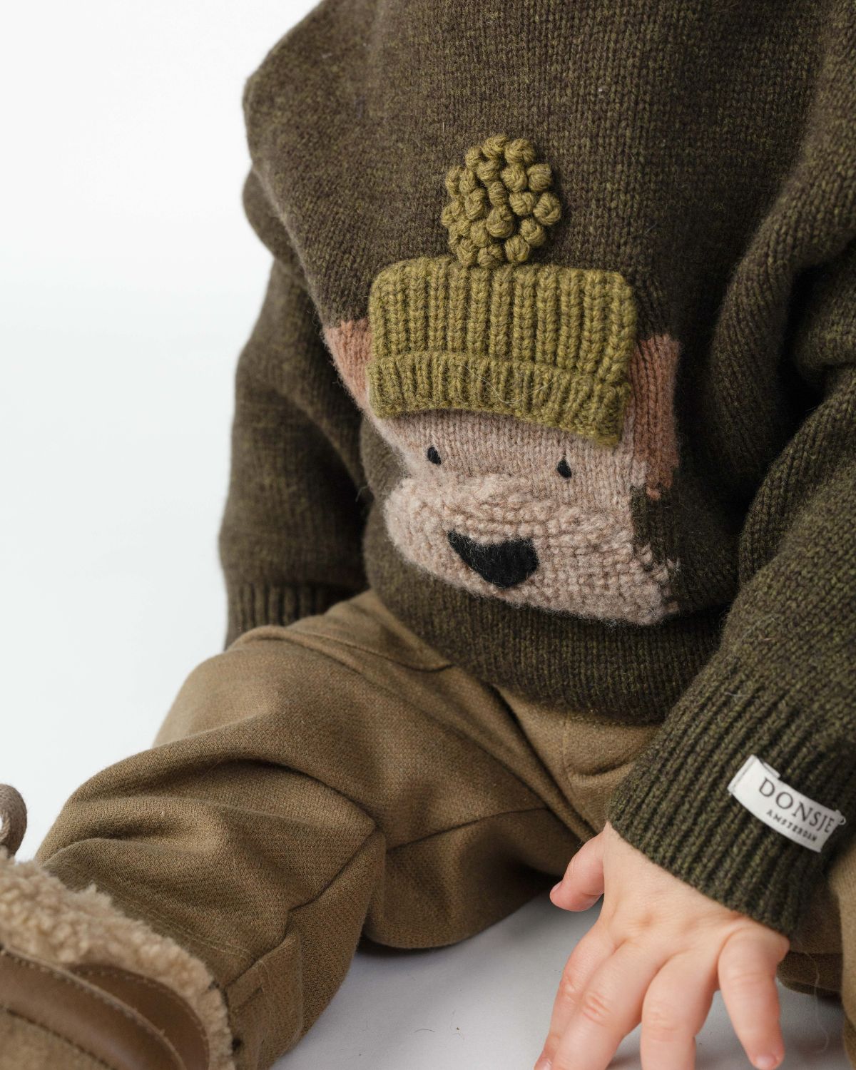 Donsje -  "Denn Merino Wool Sweater Terrier " | Dark Olive