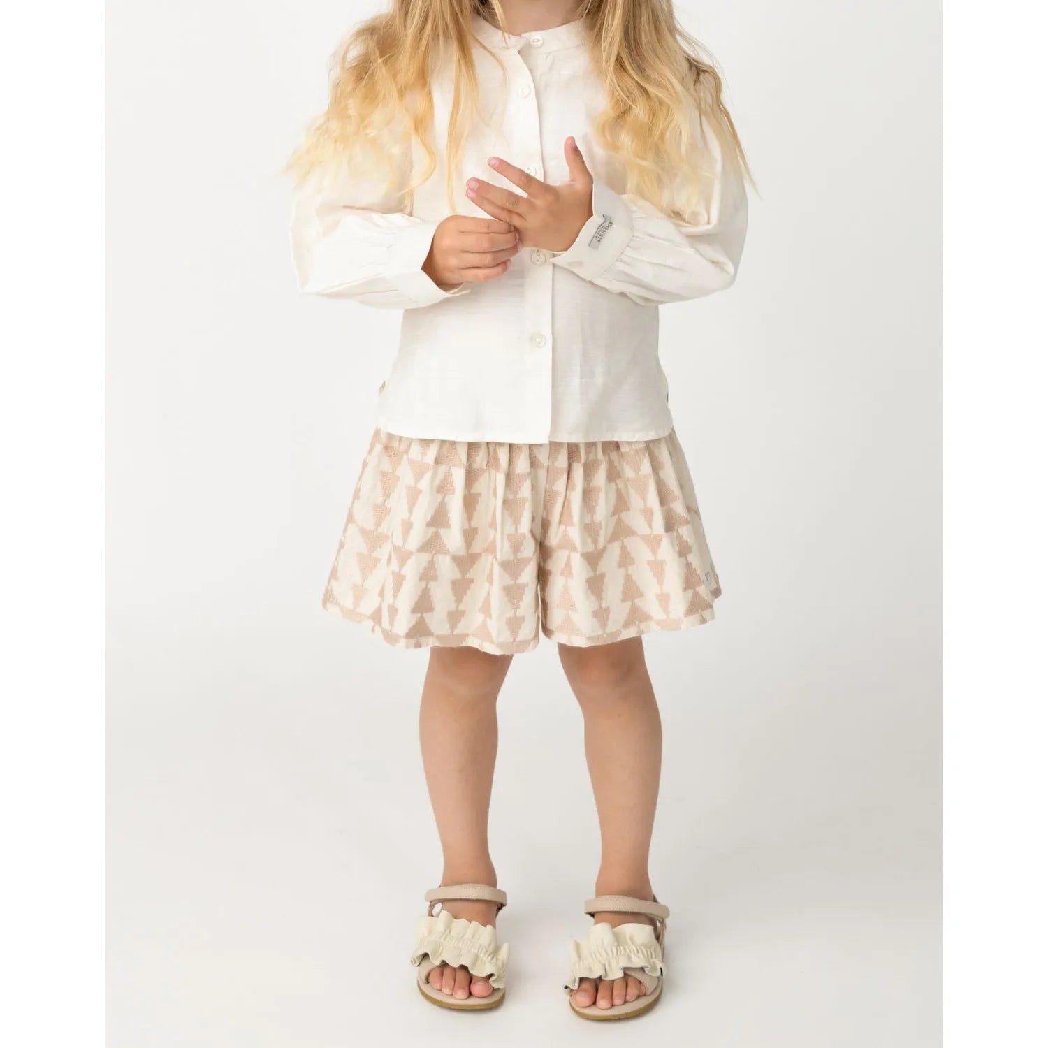 Donsje - Shorts "Joysa Shorts" | soft sand - rose triangular