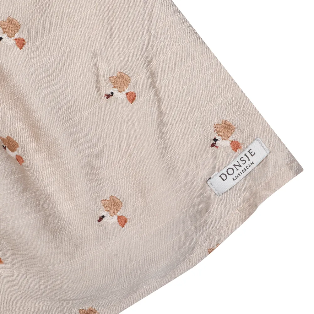 Donsje - Rock "Cayley Skirt  Hummingbirds" | soft taupe