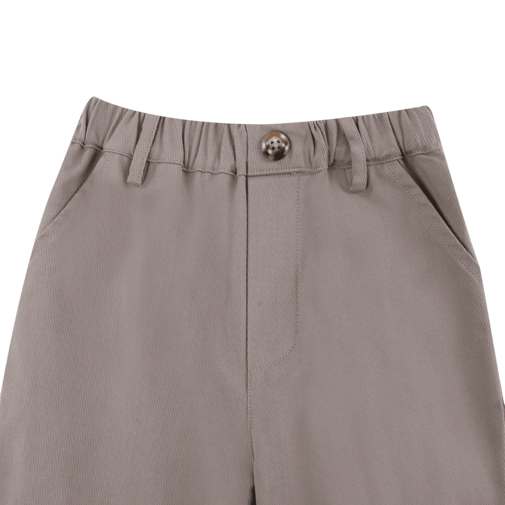 Donsje - Hose "Theoule Trousers" für Kinder | dark taupe melange