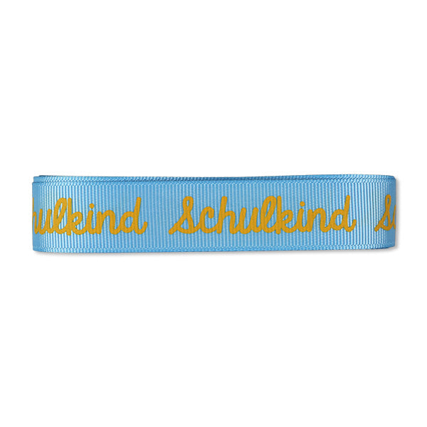 Ava & Yves - Geschenkband-Set „Schulkind“ | türkis/gelb