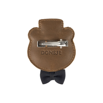 Donsje - Clip "Ceesie Clip  Bear" | cognac classic leather