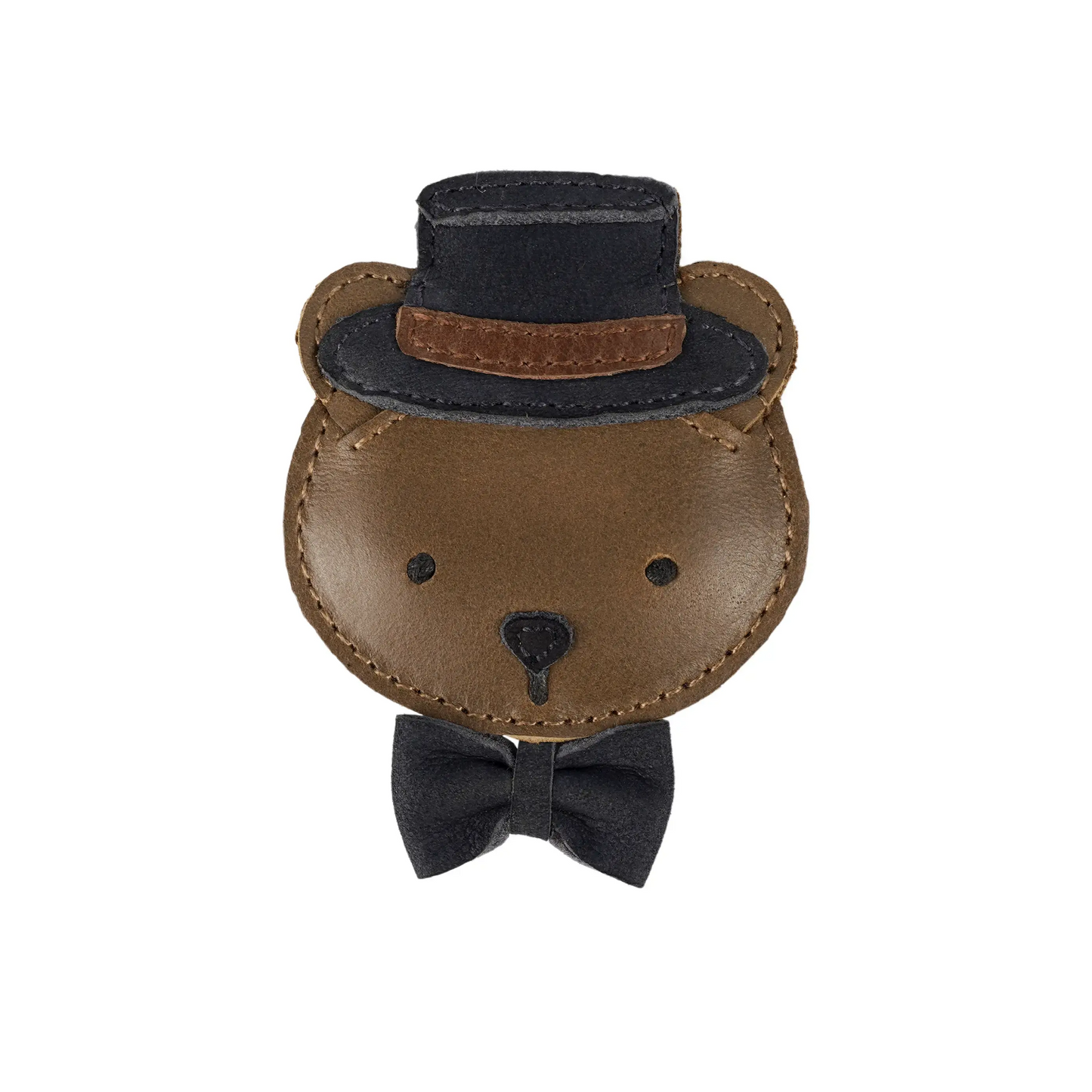 Donsje - Clip "Ceesie Clip  Bear" | cognac classic leather