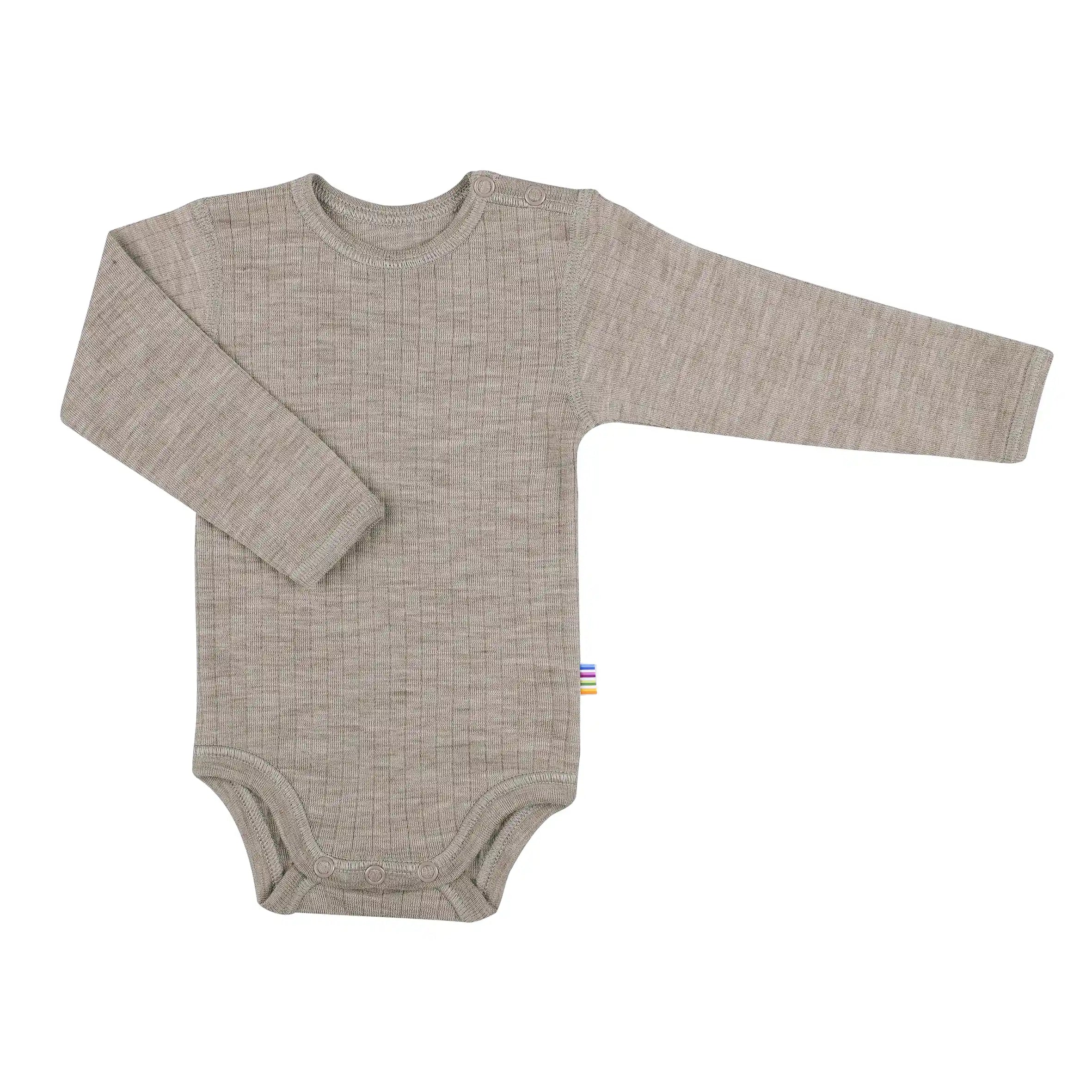 Joha - Body Merinowolle "Body longsleeve. Basic" | sesam melange