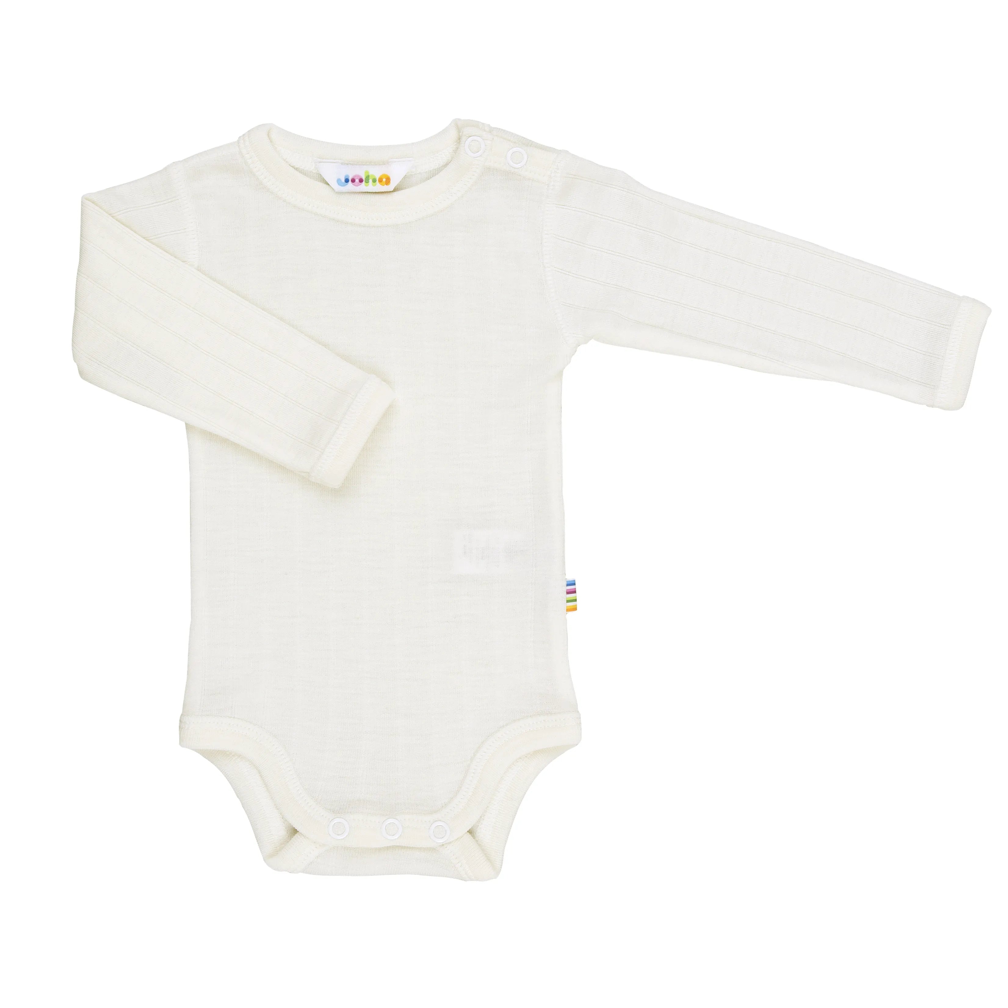 Joha - Body Wolle/Seide "Body w/long sleeves" | off-white