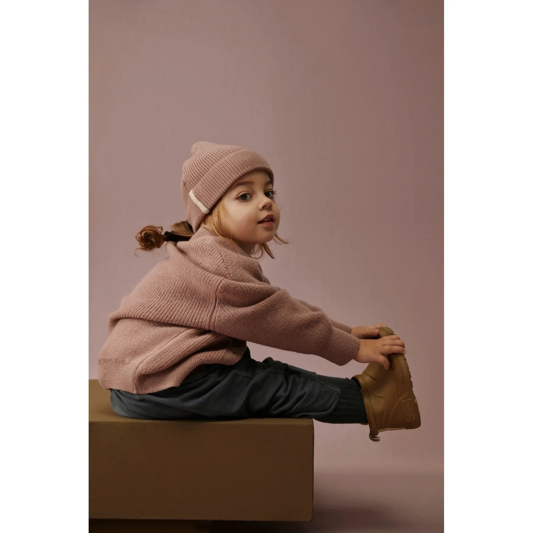 Gray Label - Kinder Mütze "Knitted Beanie"