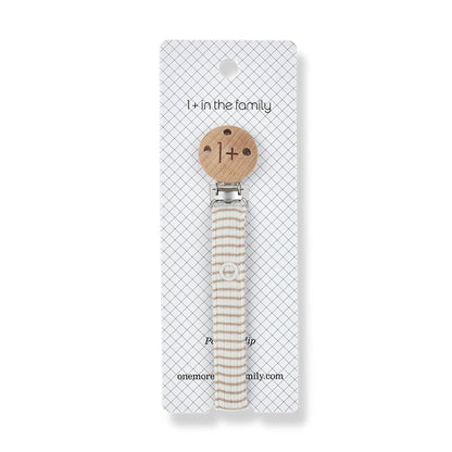 1 + in the Family - Pacifier Clip "Aina" | clay-ivory - Leja Concept Store