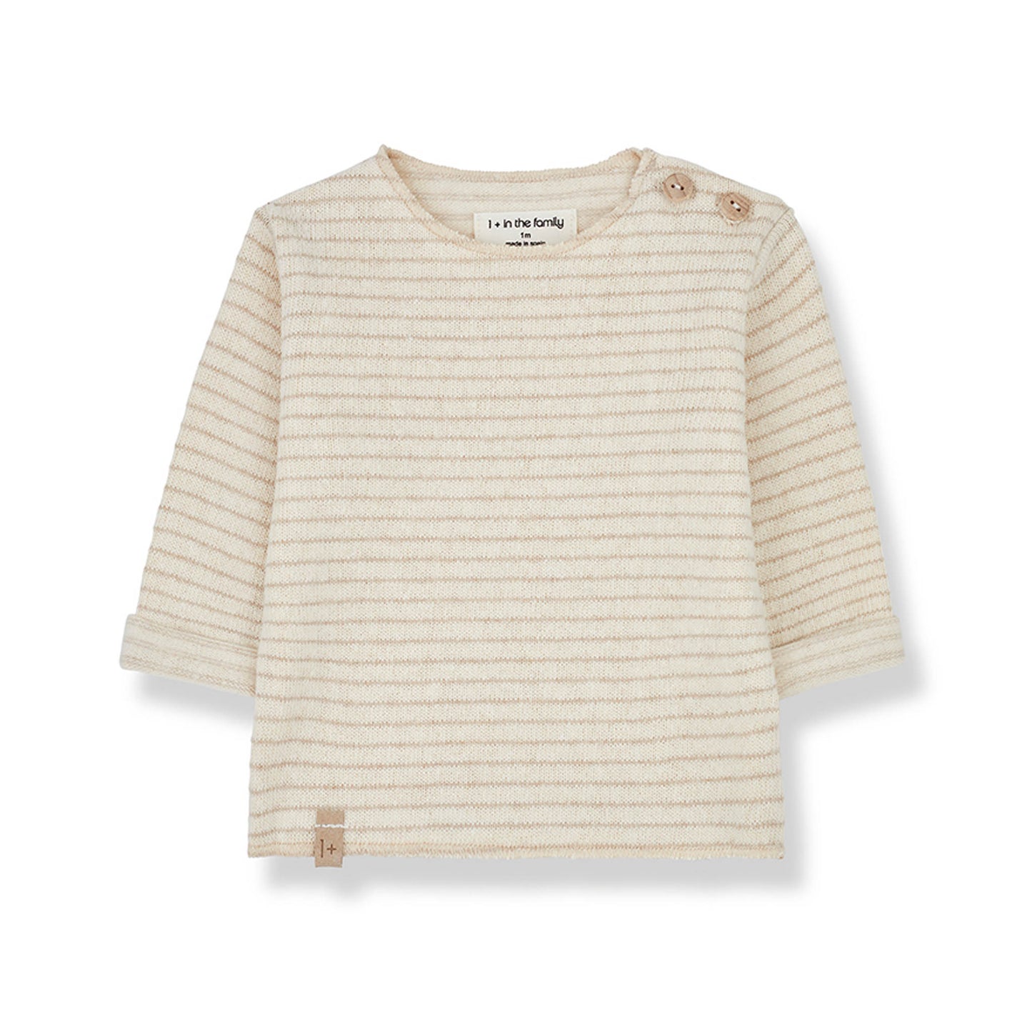 1 + in the Family - Long Sleeve T-Shirt "Aubin" | ecru - Leja Concept Store