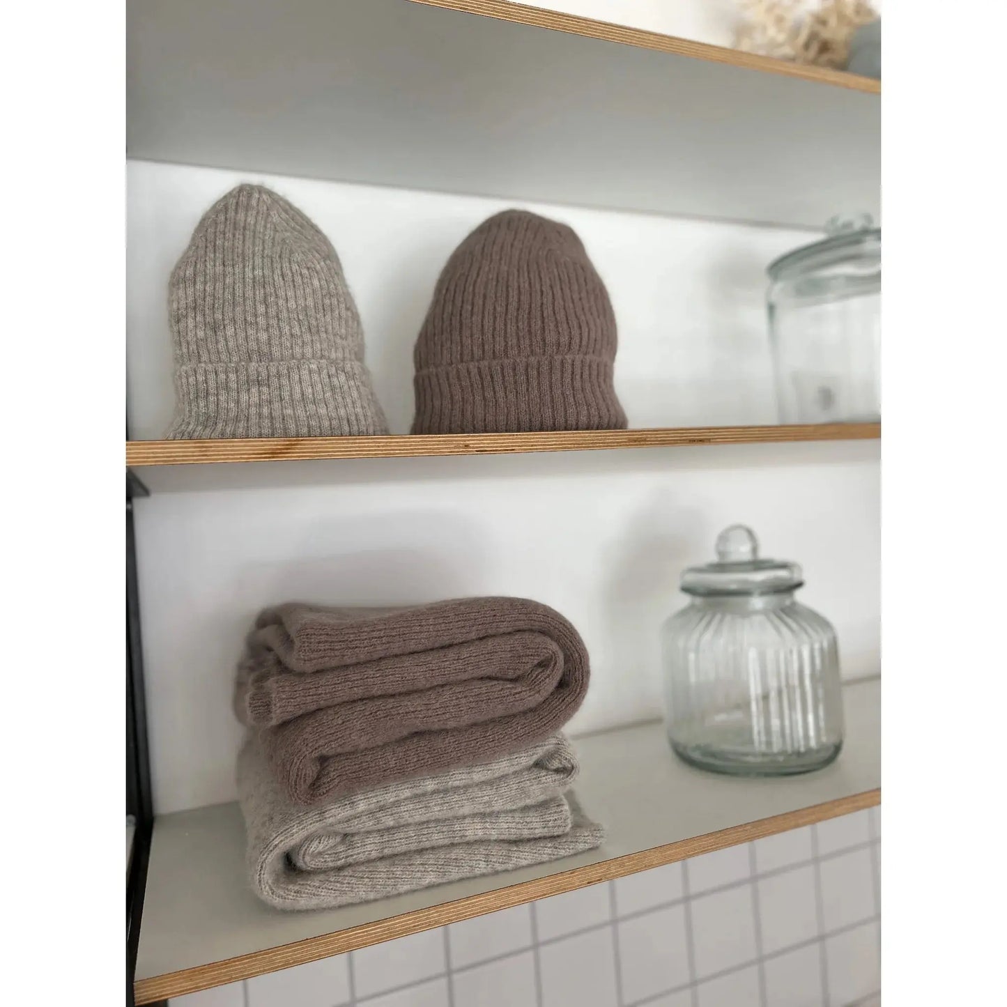 Atelier Rive - Kinder Mütze Alpaka "Claude Beanie Mini PLUS" | Birch Atelier Rive