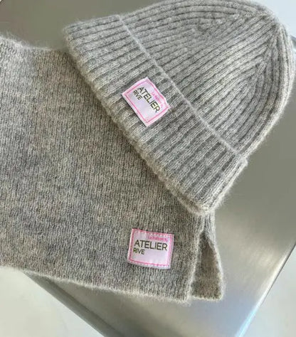 Atelier Rive - Kinder Mütze Alpaka "Claude Beanie Mini PLUS" | Birch Atelier Rive