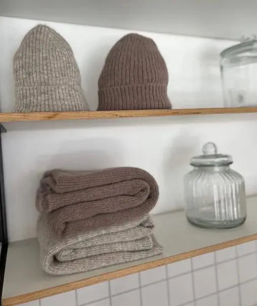 Atelier Rive - Kleinkind-Mütze Alpaka "Claude Beanie Mini" | Noisette Atelier Rive