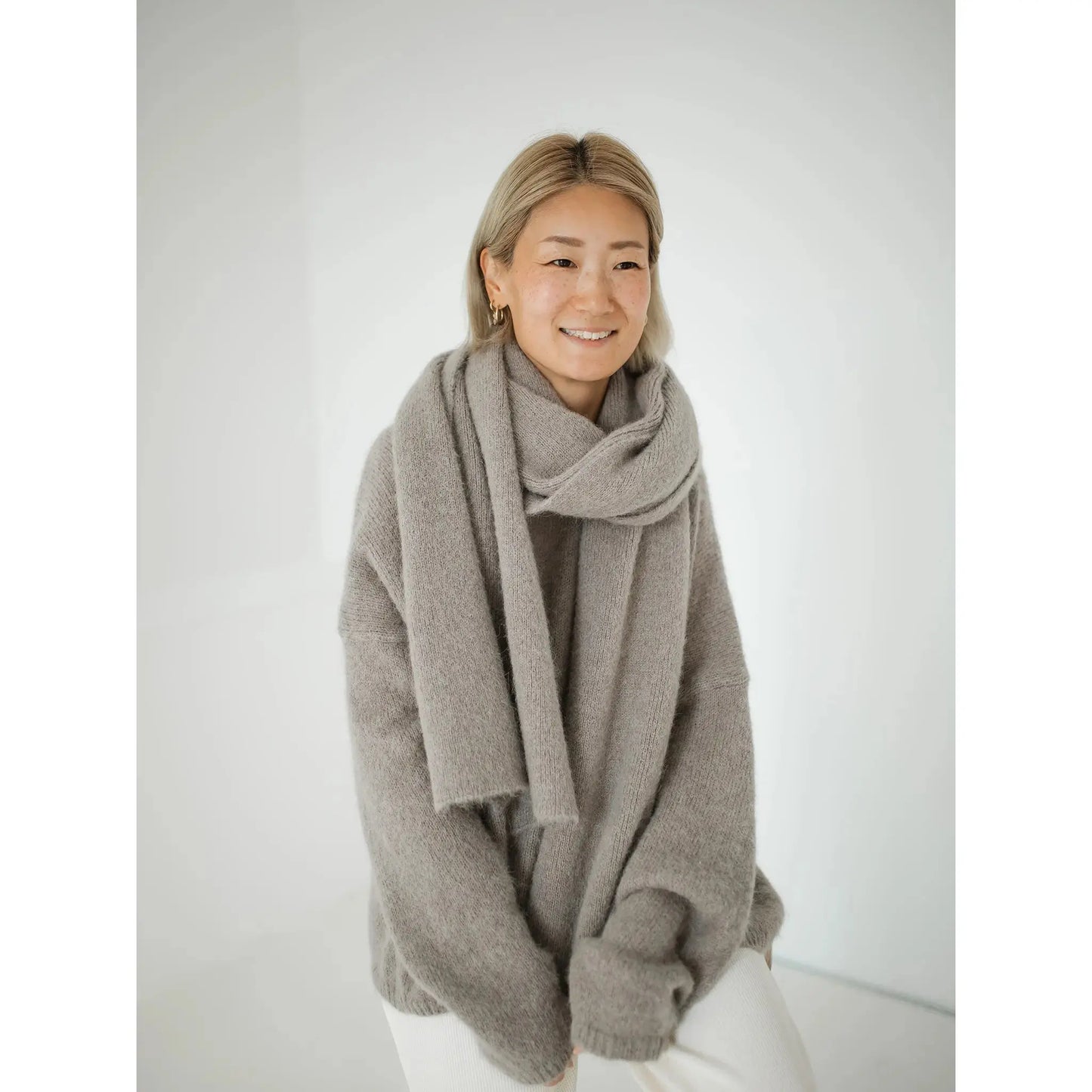 Atelier Rive - Schal Erwachsene Alpaka "Jules Scarf Adult" | Noisette Atelier Rive