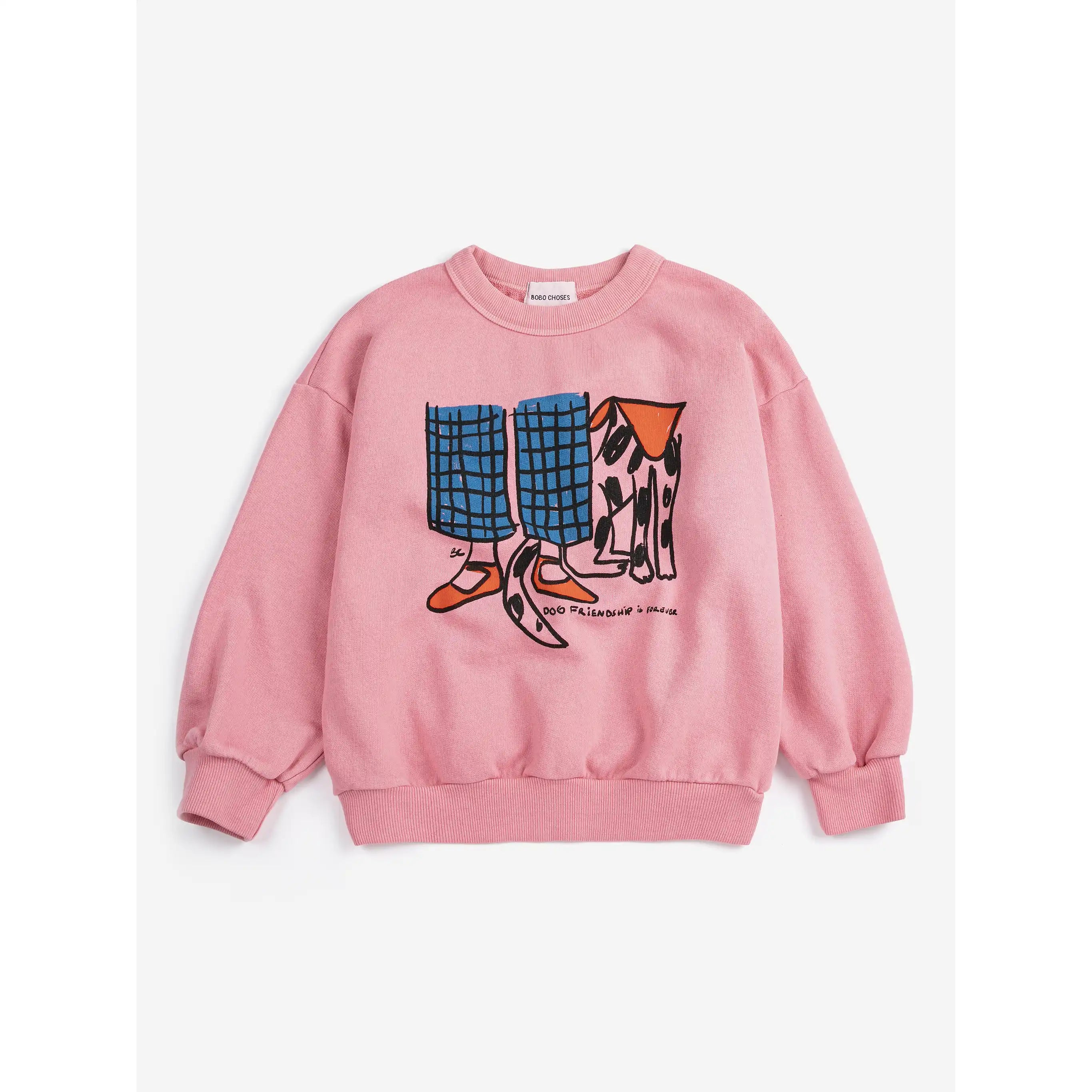 Bobo Choses - Sweatshirt "Dog Friendship sweatshirt" | pink
