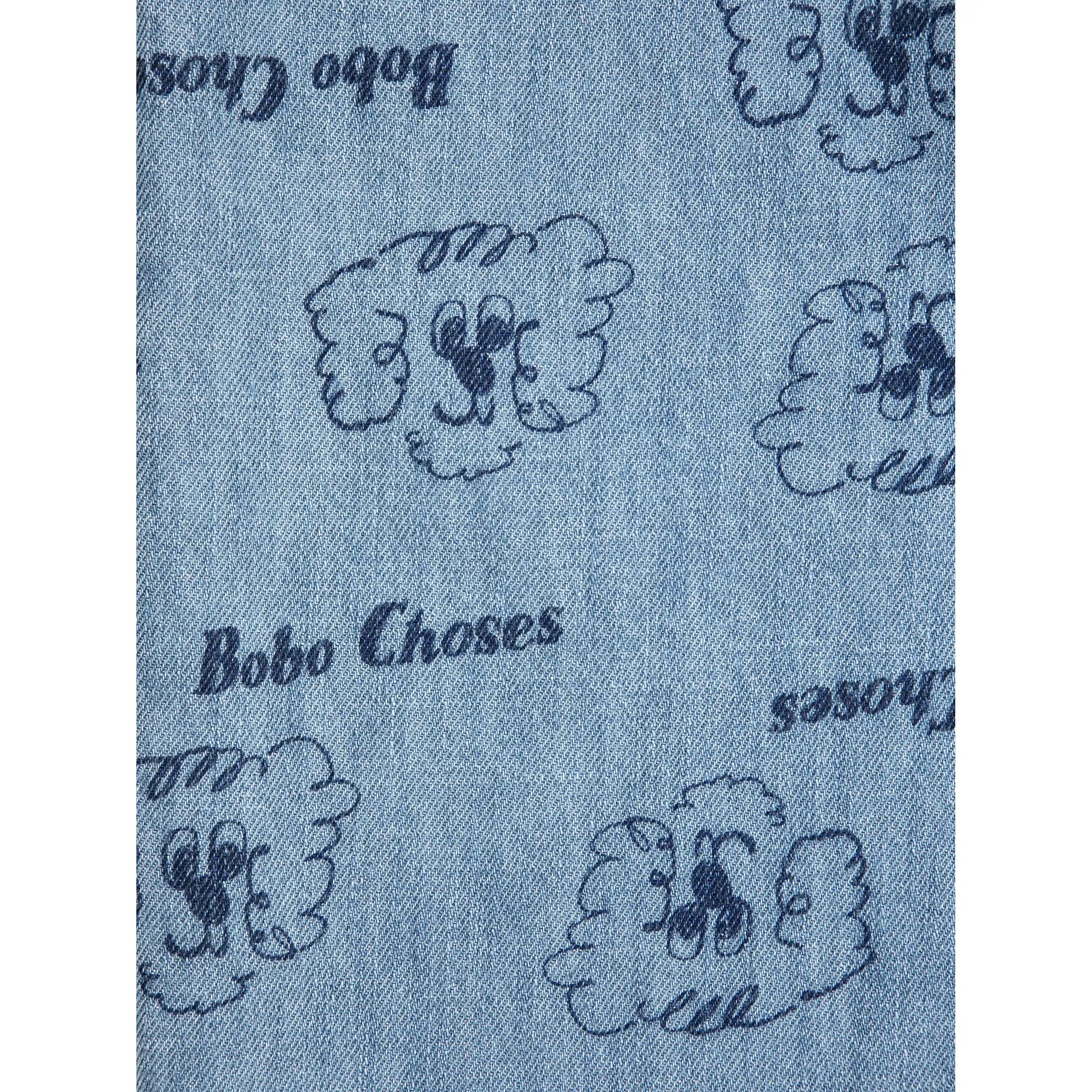 Bobo Choses - Hose "Pickles The Dog All Over Light Denim Pants" | blue